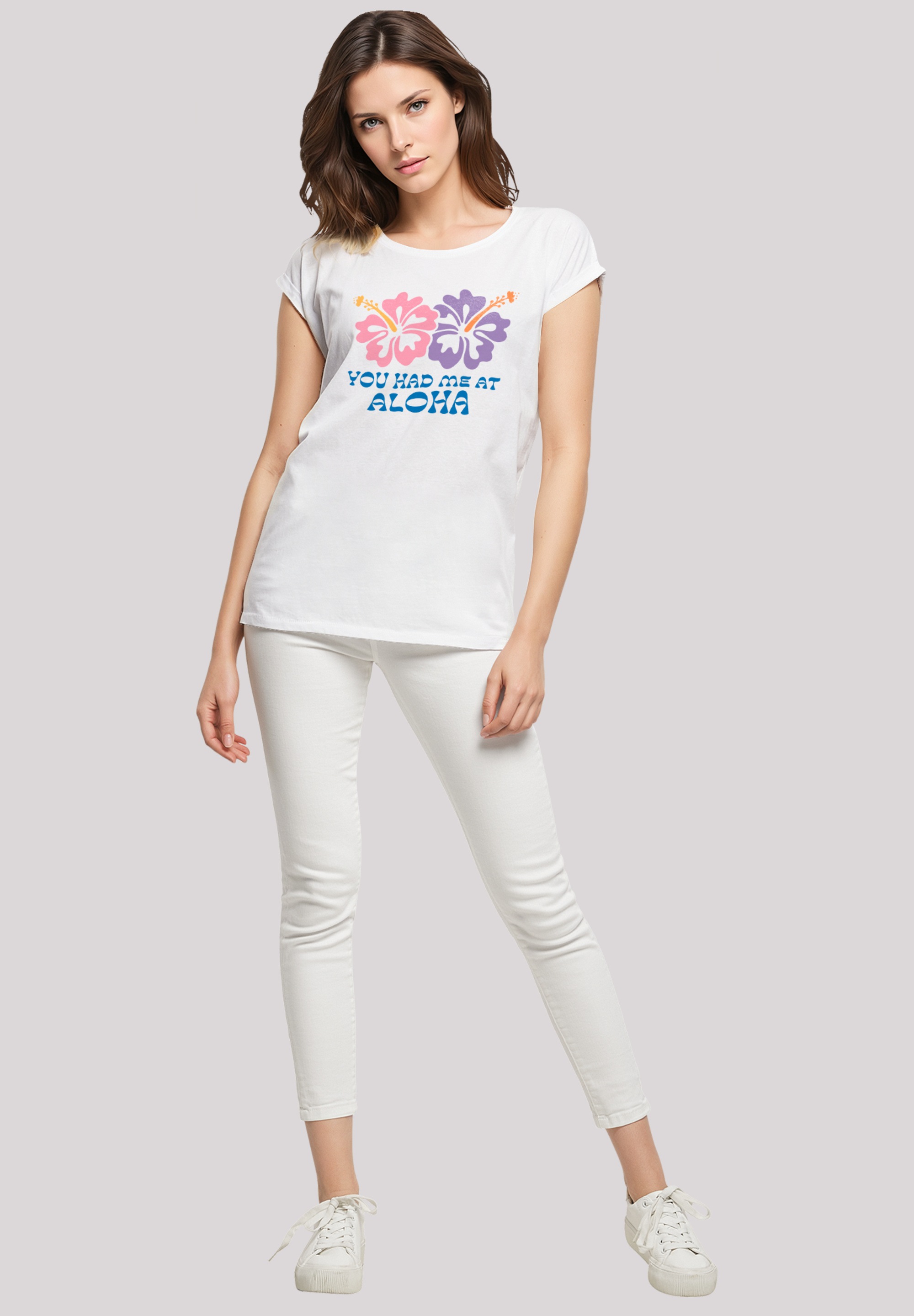 F4NT4STIC T-Shirt »You had me at Aloha«, Premium Qualität