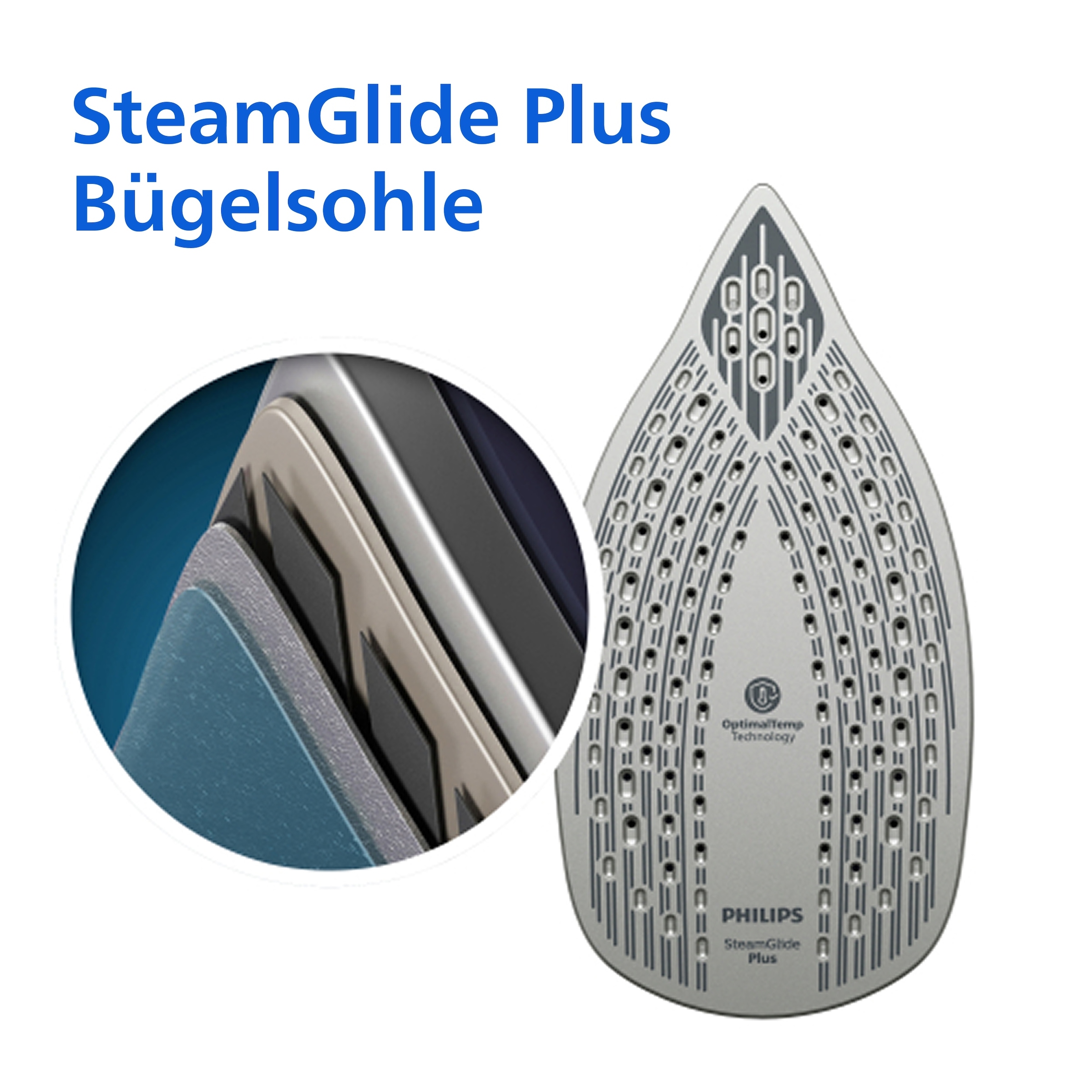 Philips Dampfbügeleisen »DST6120/20 6000 Series High-End mit 4 Dampfeinstellungen« 2600 W 2600 W, SteamGlide Plus, mit 300 ml Wassertank und 190 g Dampfstoß
