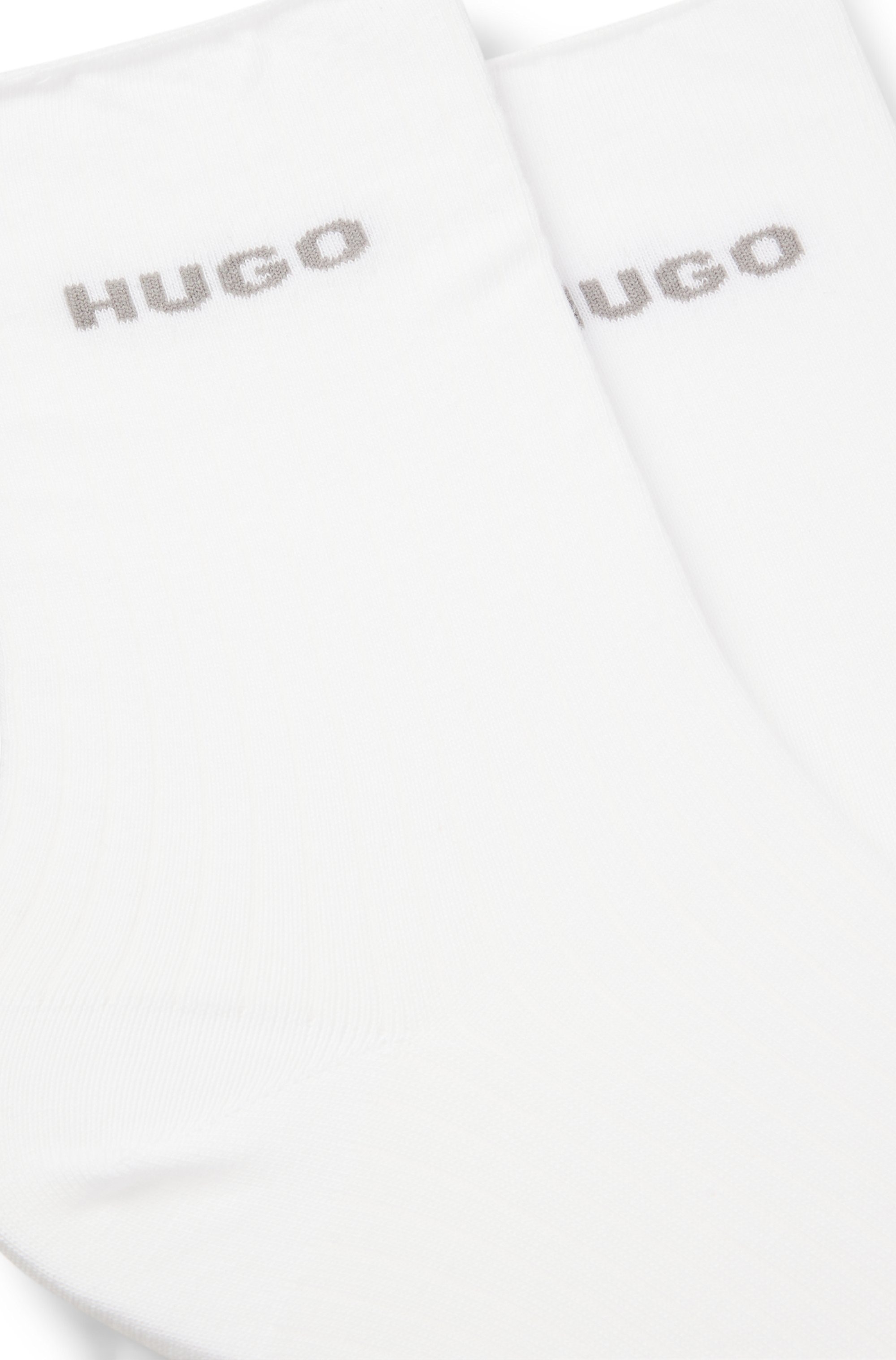 HUGO Underwear Freizeitsocken »2P QS FINE RIB CC«, mit großem Logo