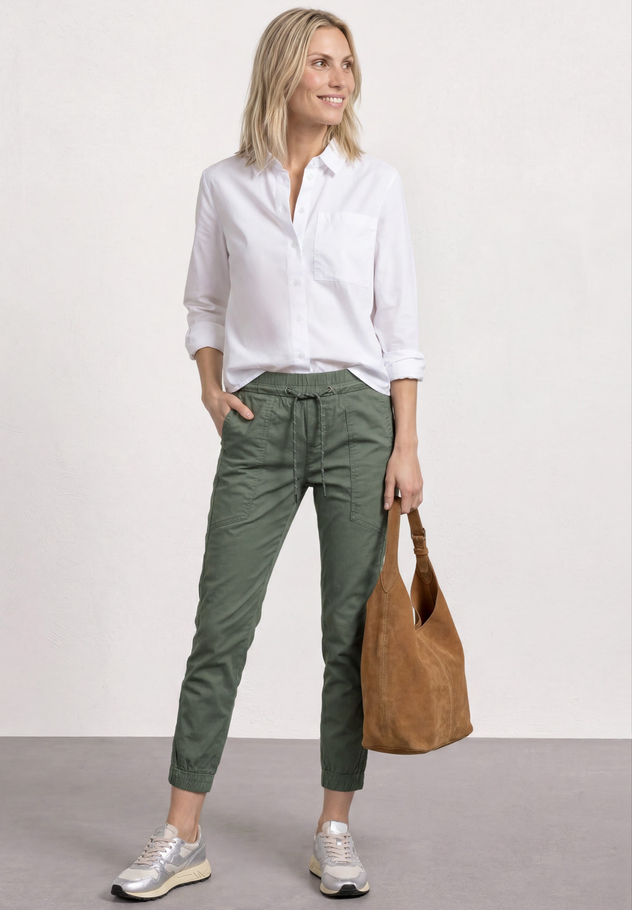 STREET ONE Jogger Pants  aus Baumwolle mit Stretchanteil