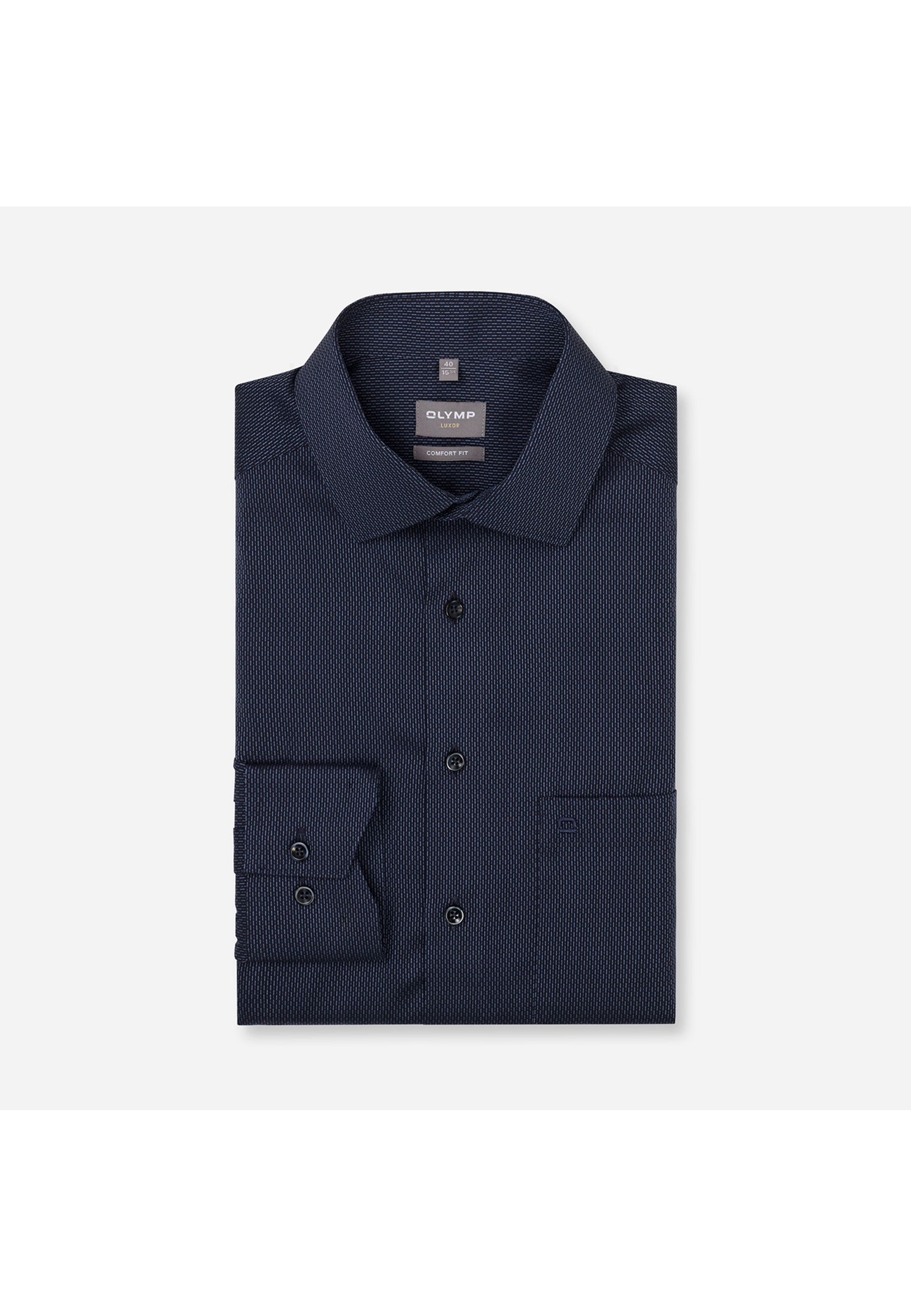 OLYMP Luxor Comfort Fit Men Shirt Navy 46 3