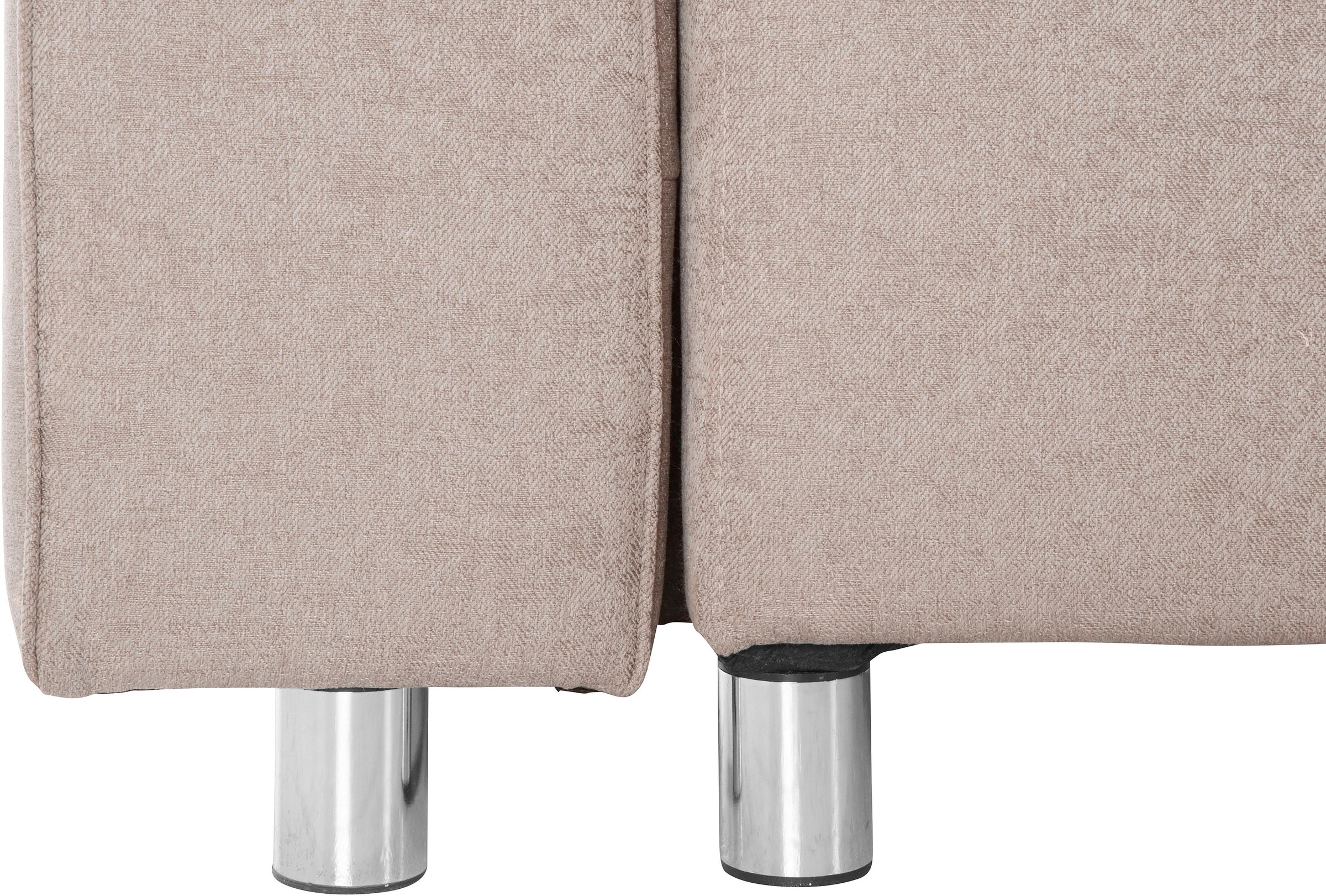 Guido Maria Kretschmer Home&Living Ecksofa »Györ«, L-Form, wahlweise mit Bettfunktion und Bettkasten incl. 2 Zierkissen