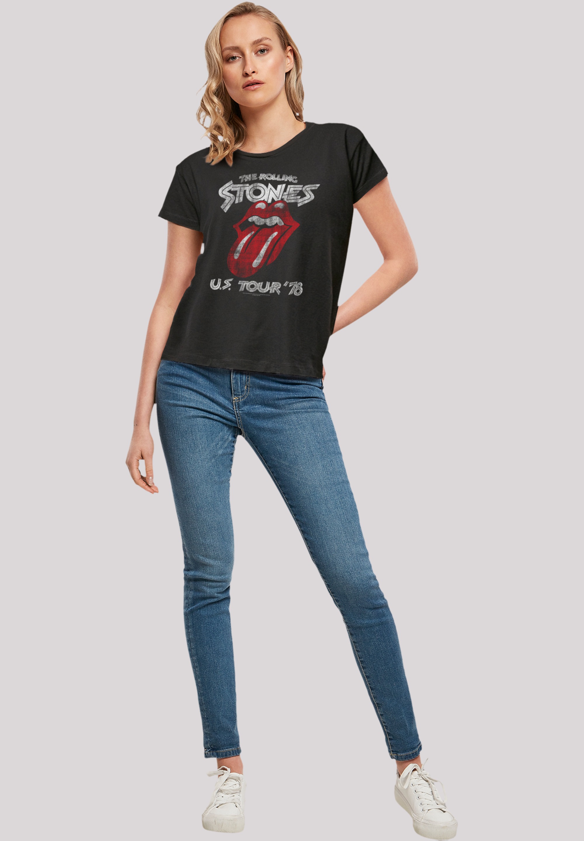 F4NT4STIC T-Shirt »The Rolling Stones US Tour '78«, Print