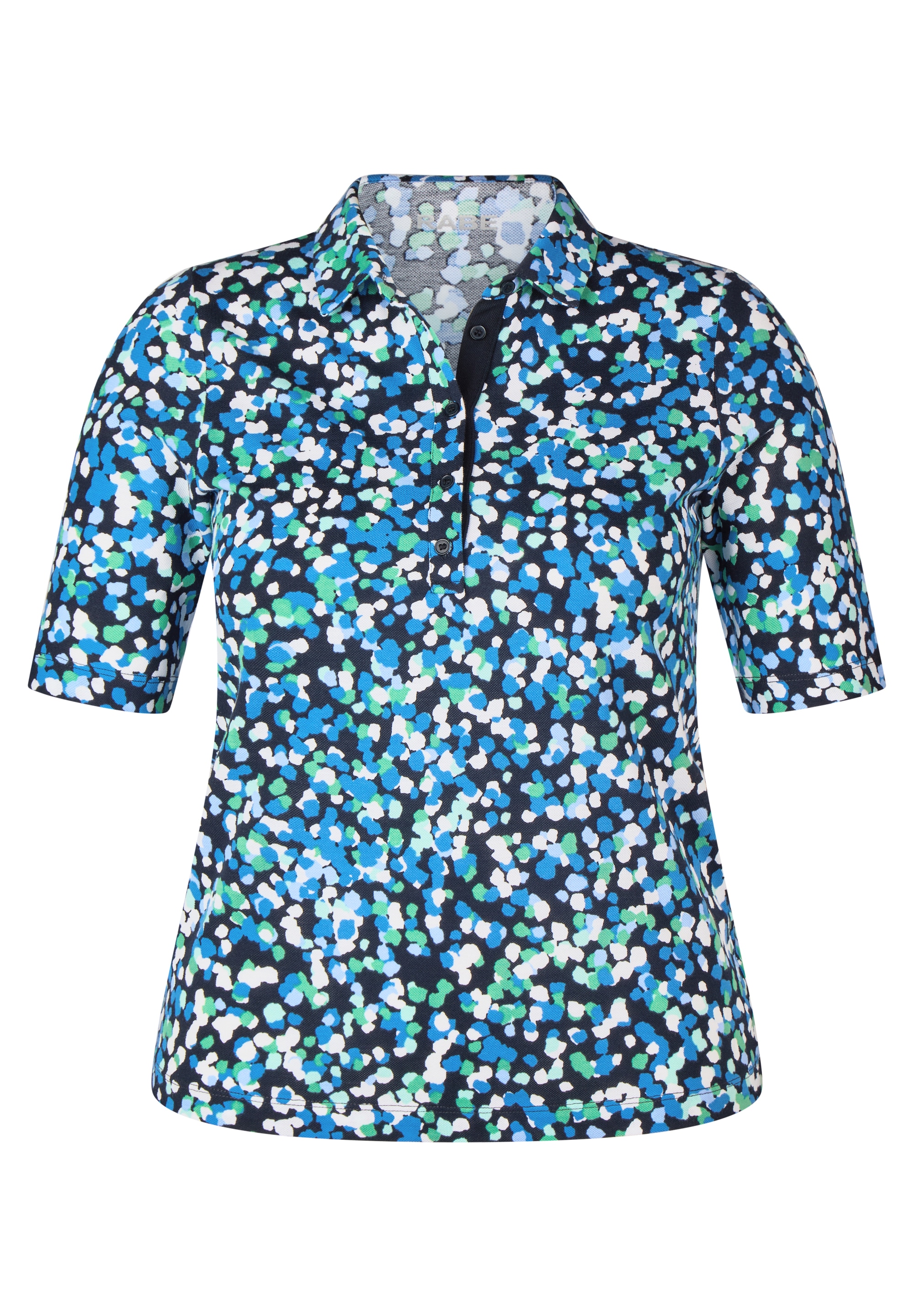 Rabe Print-Shirt »RABE Poloshirt mit Mosaikmuster«