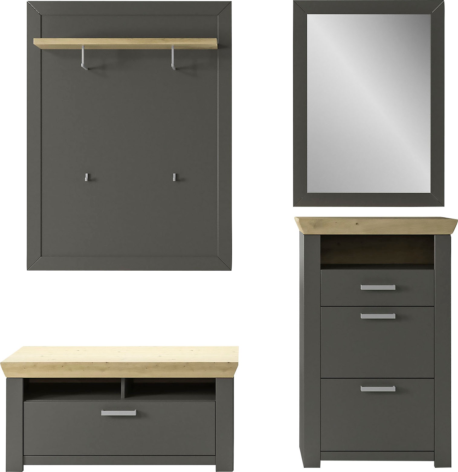 set one by Musterring Garderoben-Set "GA York Kombi 70" Set, 4 Stk. tlg. günstig online kaufen