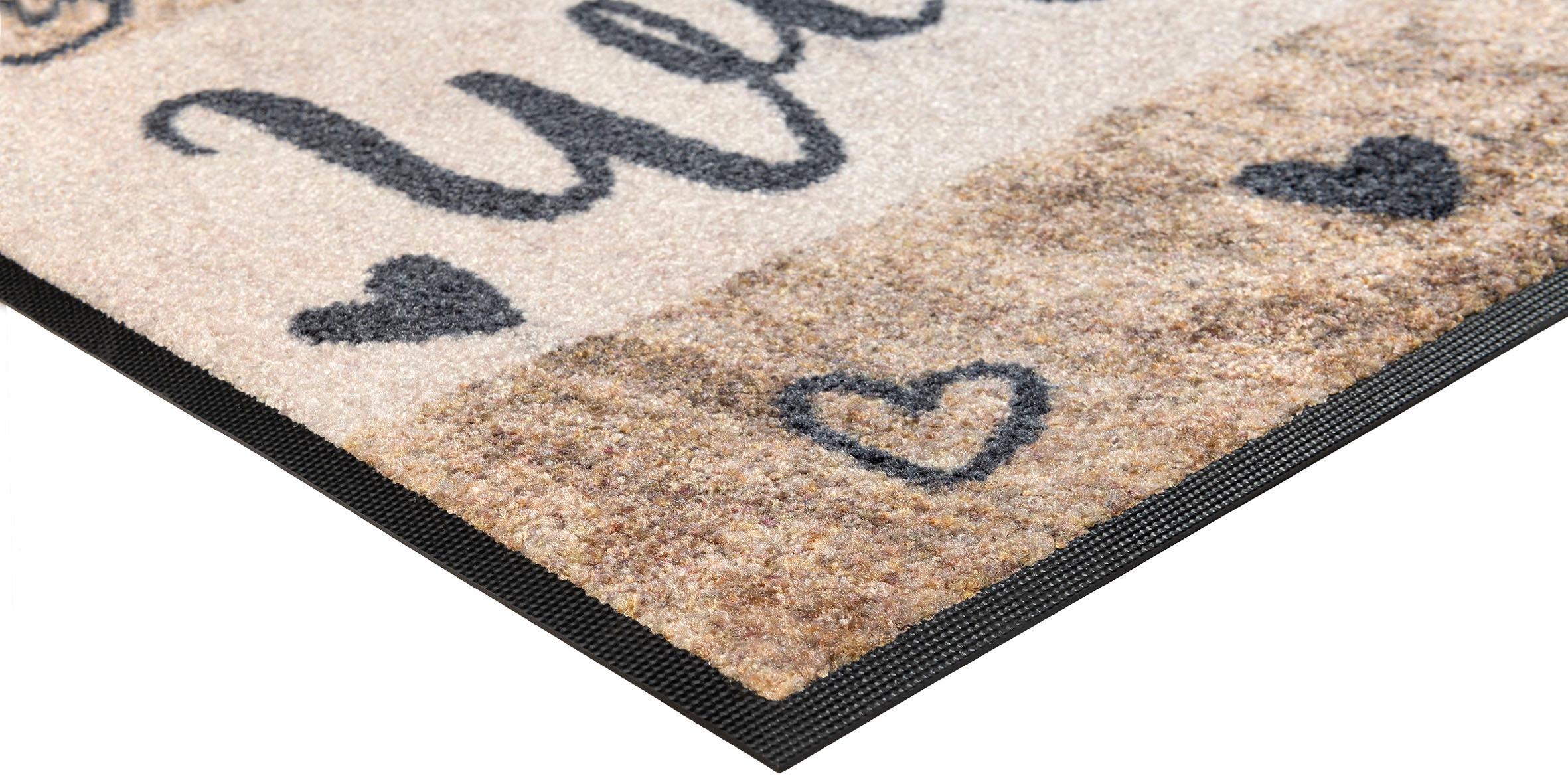 und Fußmatte | auf rechteckig, In- wash+dry Outdoor Welcome«, by BAUR Kleen-Tex Schmutzfangmatte, »Wooden waschbar geeignet, rutschhemmend, Rechnung