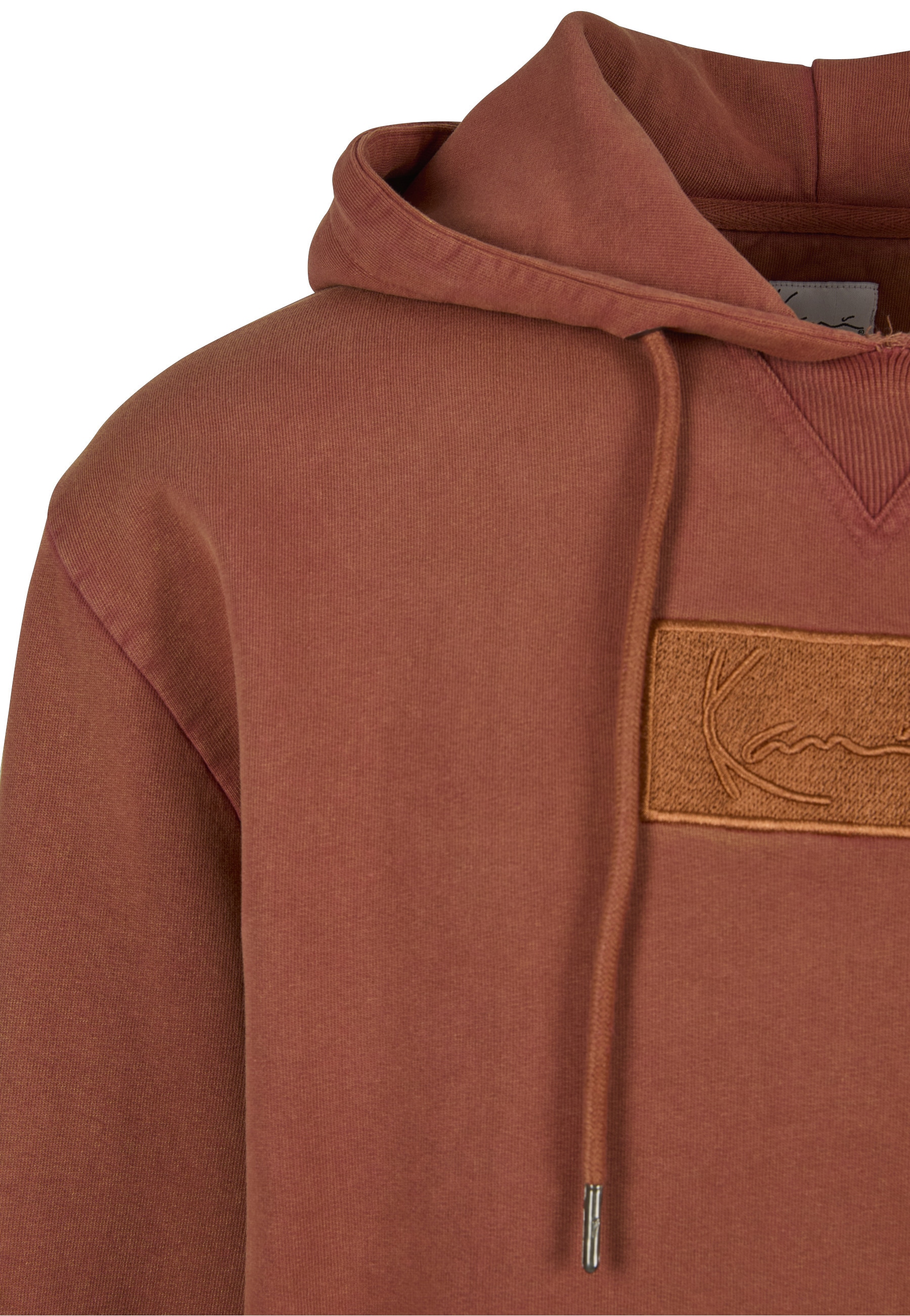 Karl Kani Kapuzenpullover »Karl Kani Small Signature Box Washed Hoodie dark orange« 1 tlg.