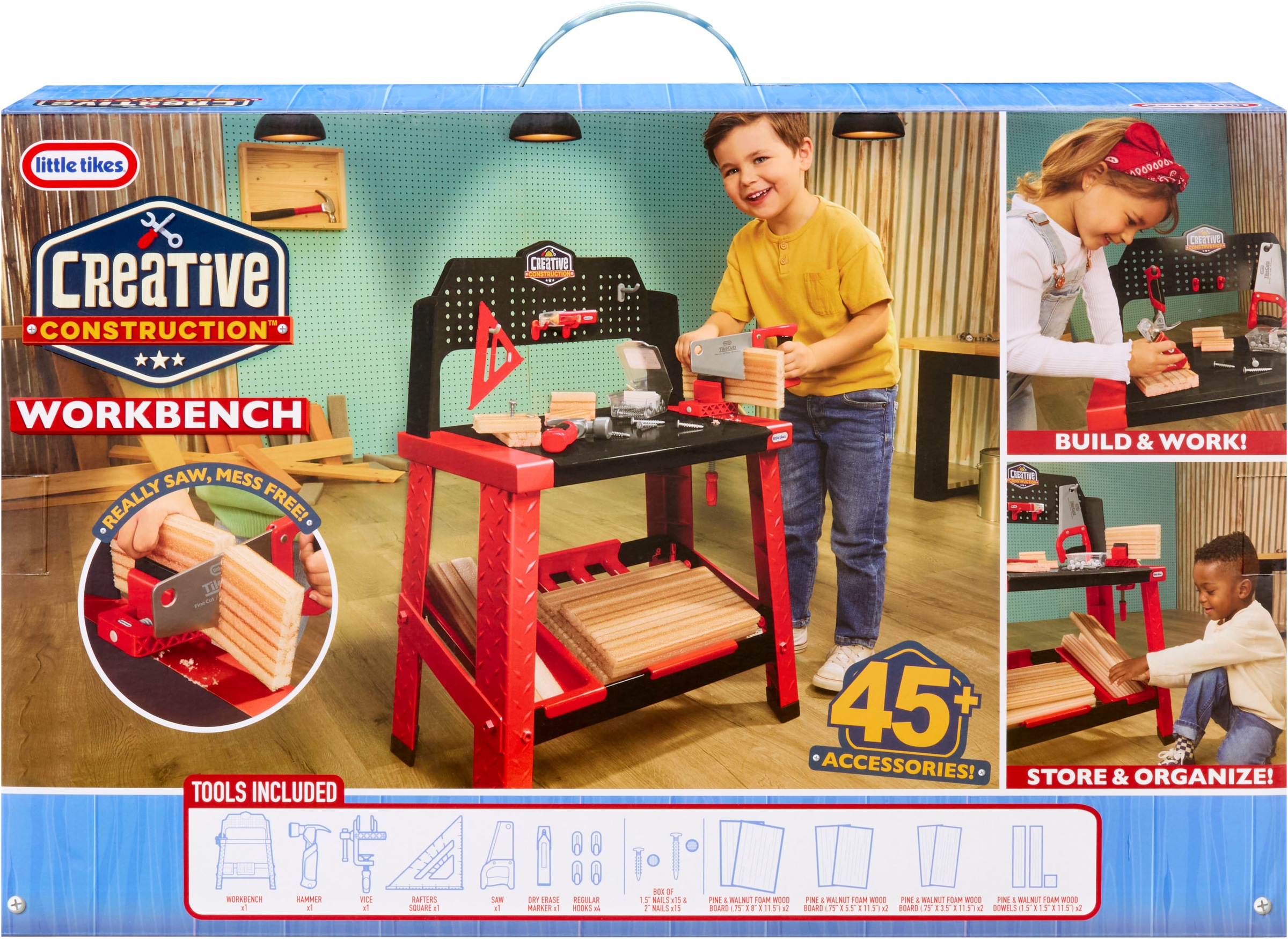 Little Tikes® Spielwerkbank »Creative Construction - Werkbank«, mit Zubehör