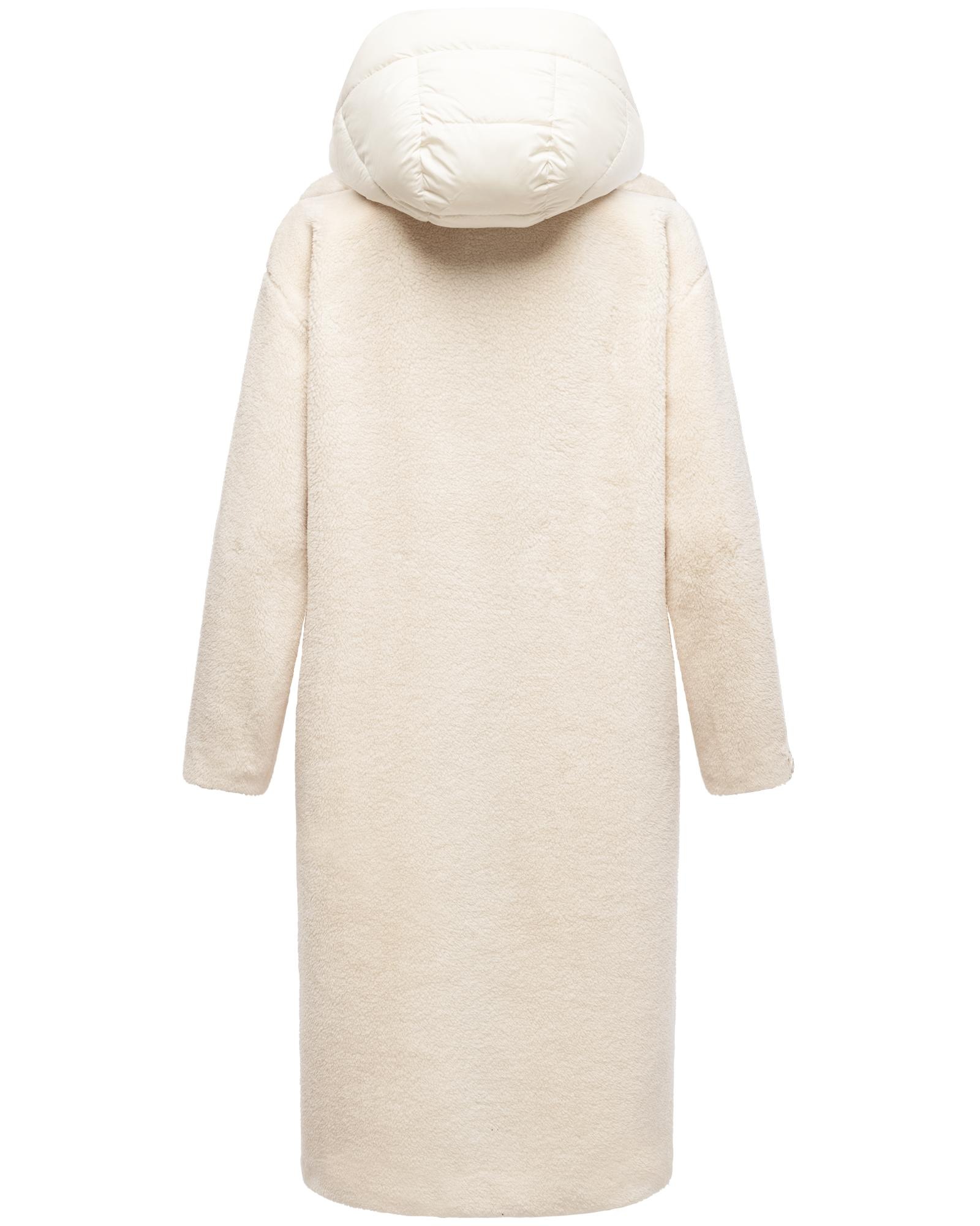 Navahoo Wintermantel »Teddyzauber 14«, Plüschmantel aus Teddyfleece mit abnehbmarem Krageneinsatz