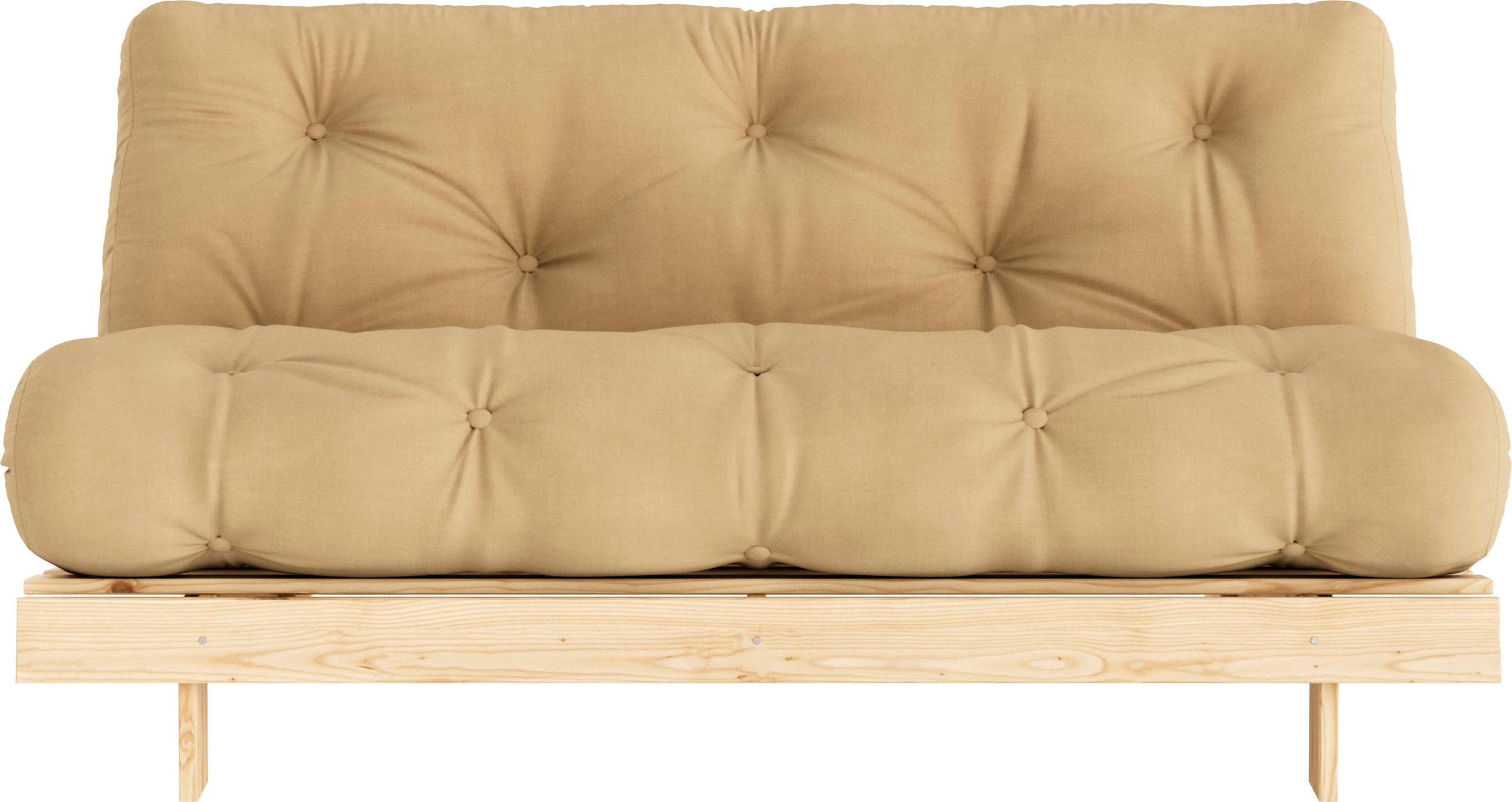 Karup Design Schlafsofa »Roots 160«, (2 St.), Mit Holzstruktur, inkl. Futonmatratze, Liegefläche 160x200 cm