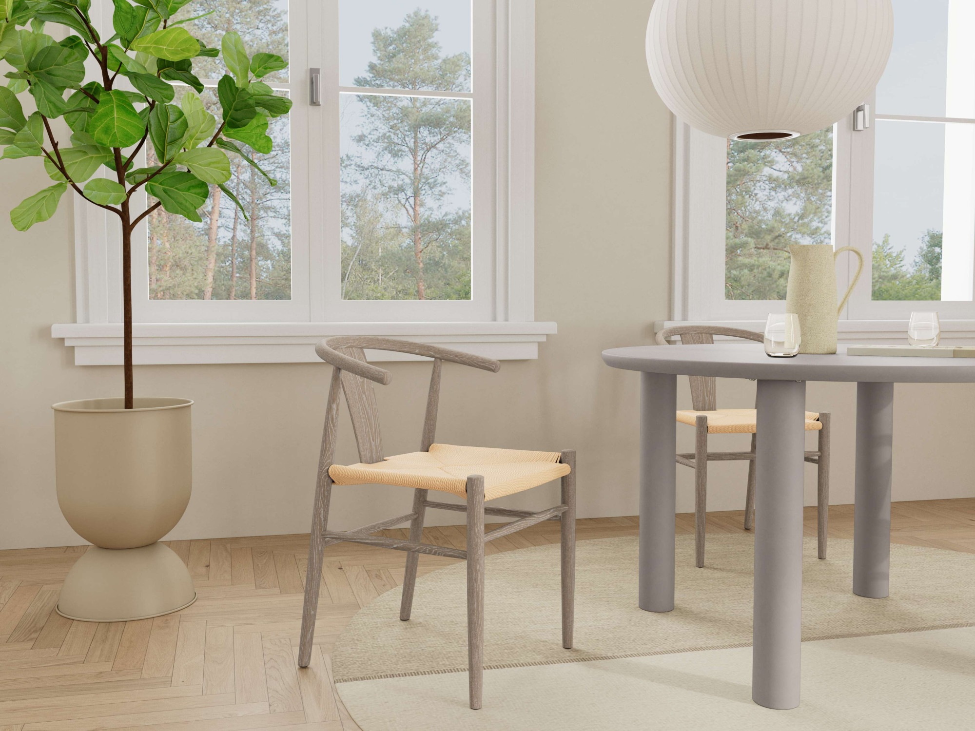 ACTONA GROUP Esstisch »Magee, Speisetisch, Tisch« Tisch, grau, Ø120x75cm