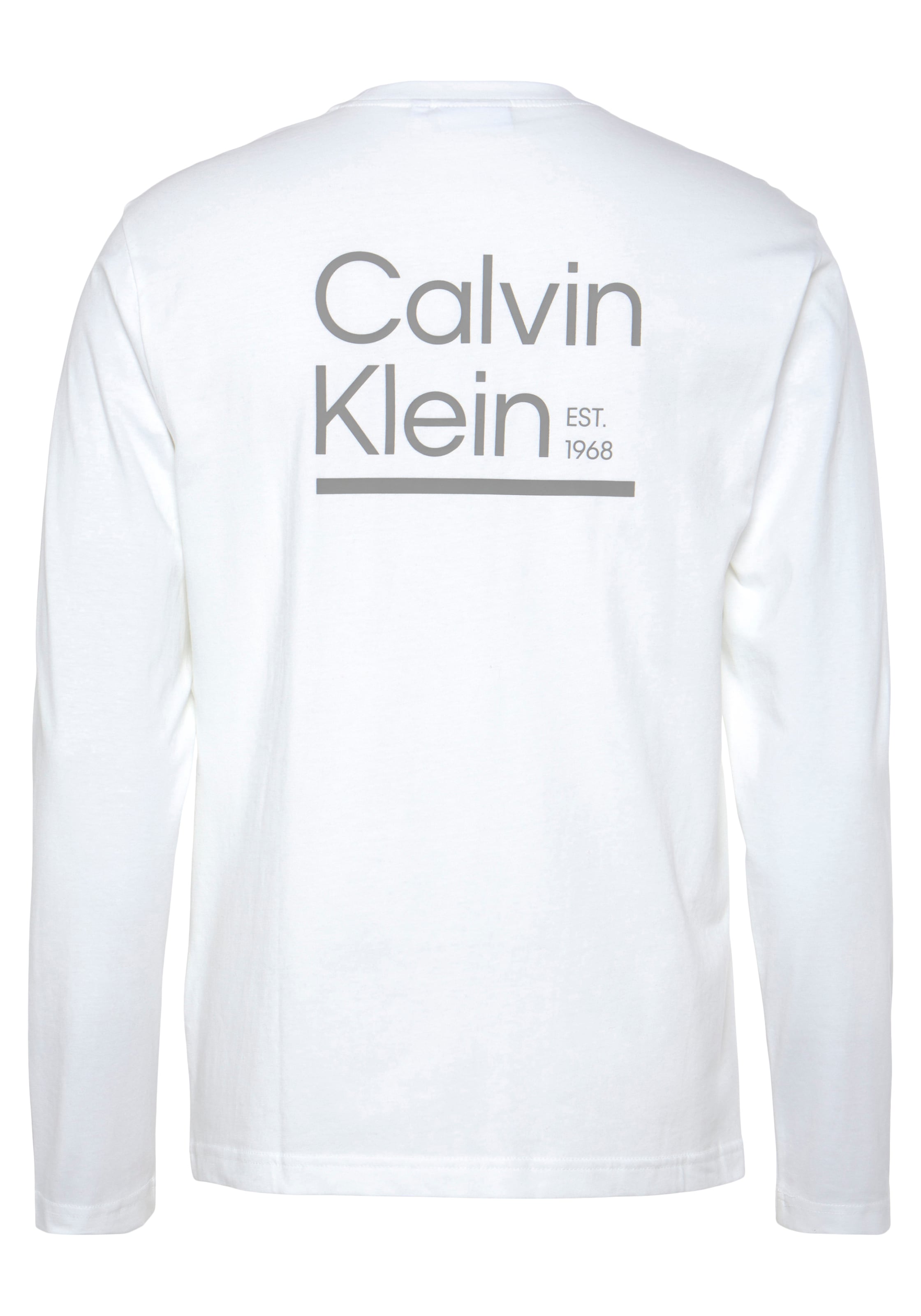 Black Friday Calvin Klein Langarmshirt »CONTRAST LINE LOGO LS T-SHIRT«, mit  CK-Logodruck | BAUR