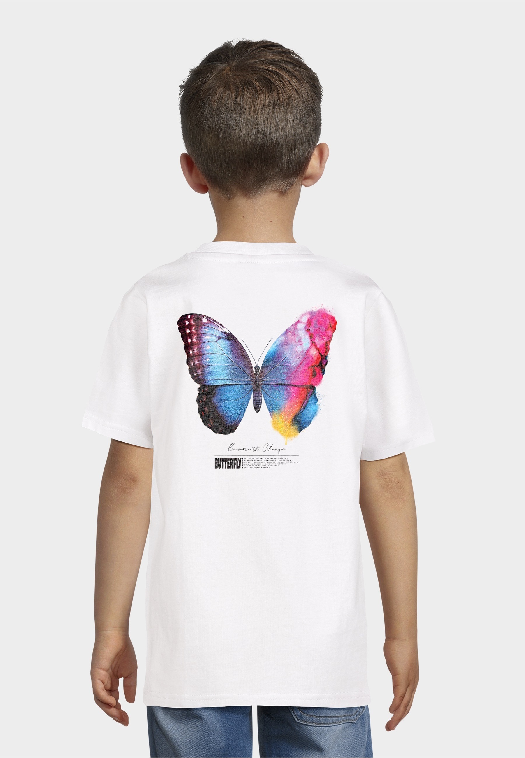 MisterTee T-Shirt »MisterTee Kids Butterfly Effect Become The Change Tee« 1