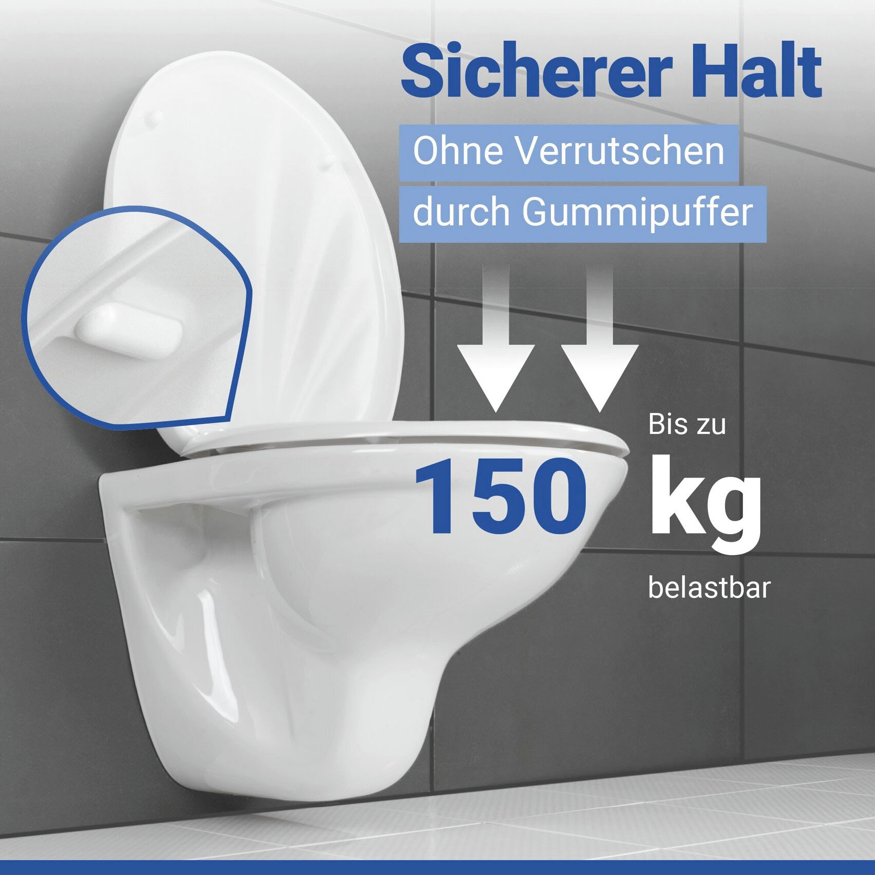 WENKO WC-Sitz »Muschel« Mit Absenkautomatik