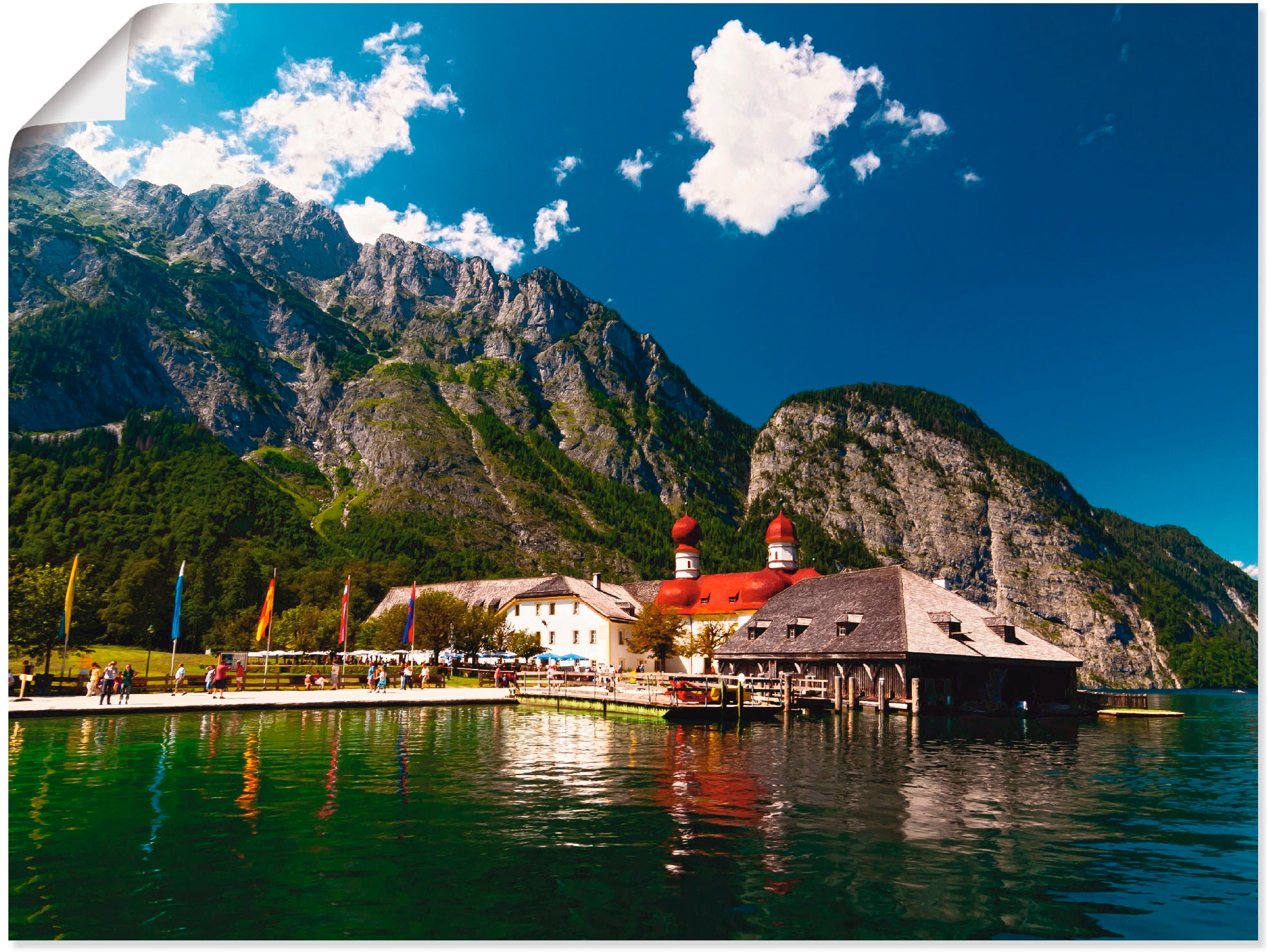 Artland Wandbild »St. Bartholomä (Königssee)«, Berge, (1 St.), als  Leinwandbild, Wandaufkleber oder Poster in versch. Größen kaufen | BAUR