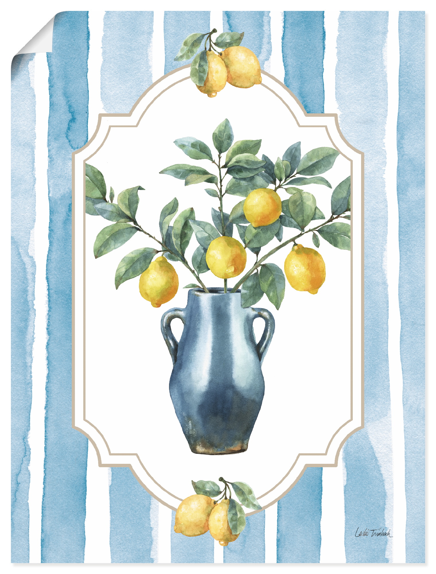 Artland Wandbild "Le Citron I" Arrangements 1 Stk. tlg. als Alubild, Leinwandbild, Poster, Wandaufkleber in verschied. Größen