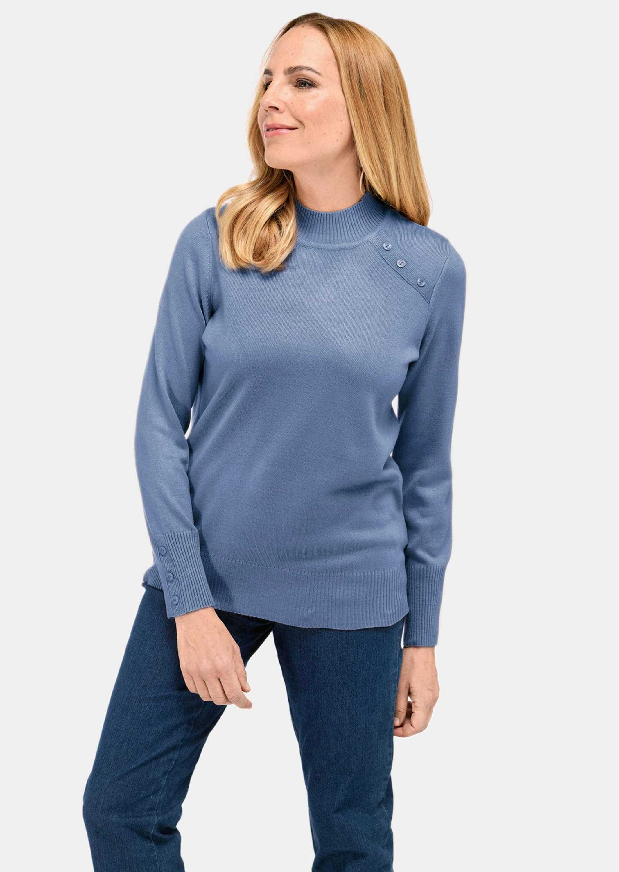 GOLDNER Strickpullover "Pflegeleichter Pullover mit Stehbundkragen" günstig online kaufen