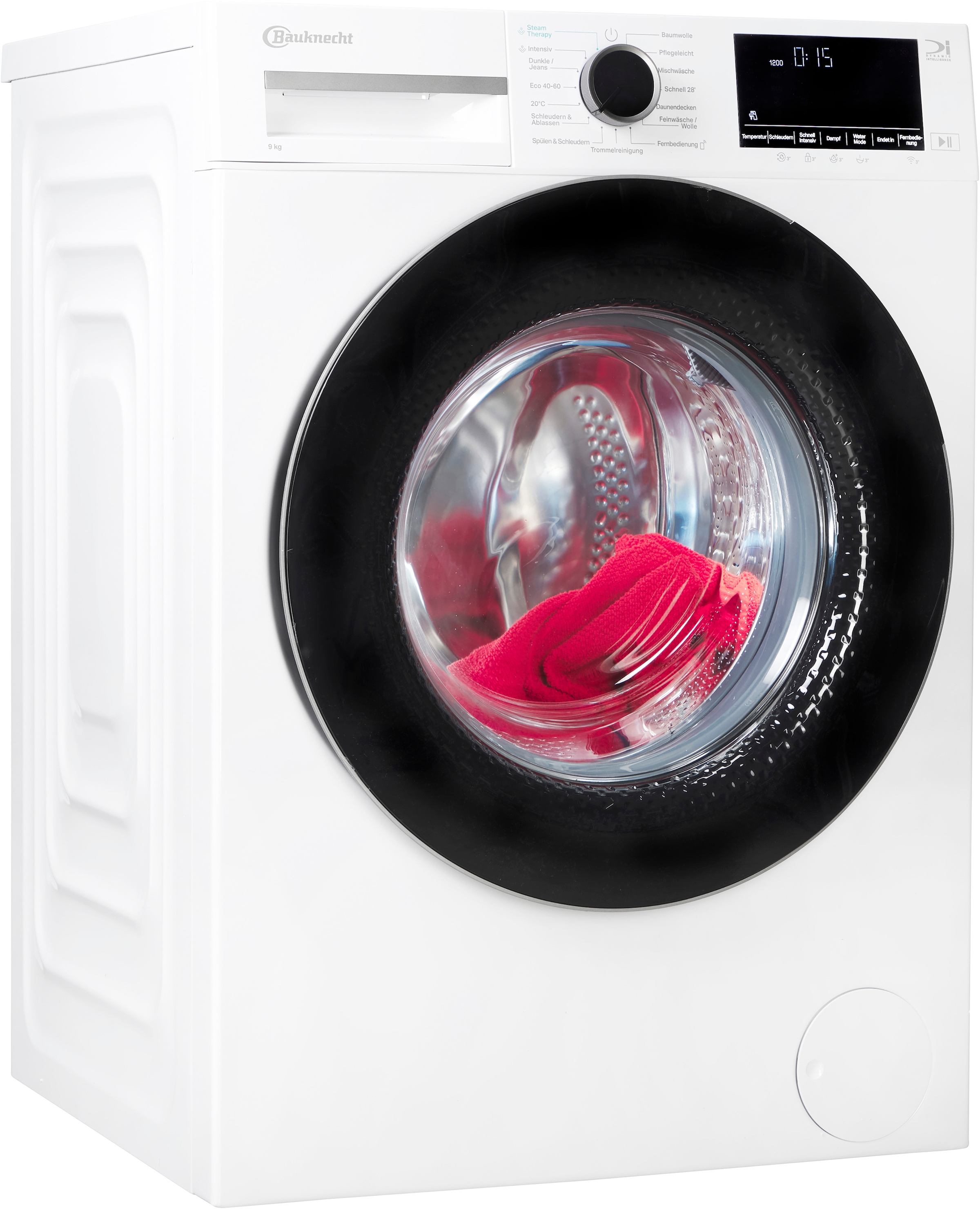 BAUKNECHT Waschmaschine »B WM 9A9 BS« 9 kg 1400 U/min Adaptive Wash – Intelligente Anpassung für perfekte Waschergebnisse