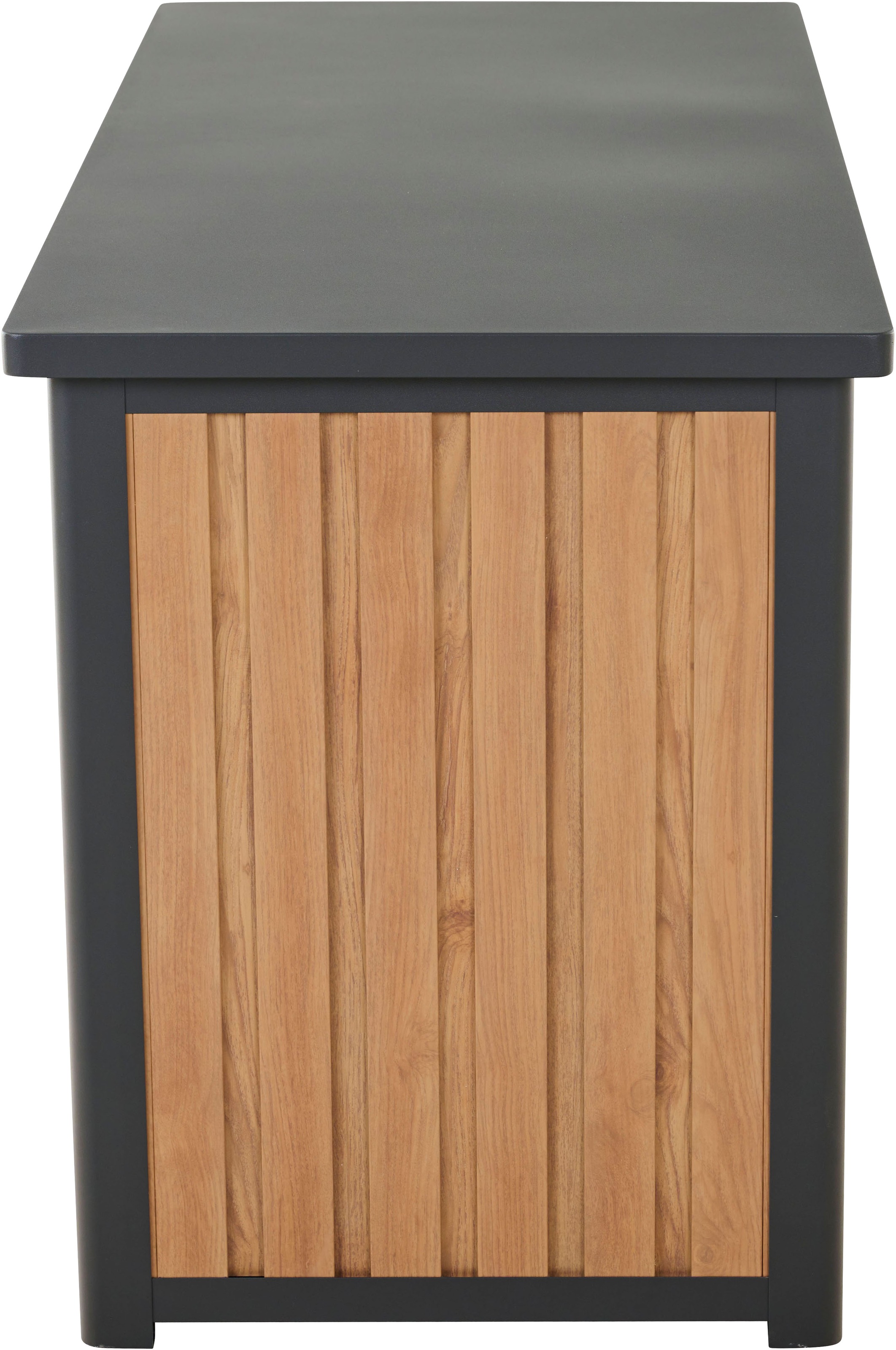 Siena Garden Kissenbox Gestell aus Aluminium, 135x59x75cm woodlook