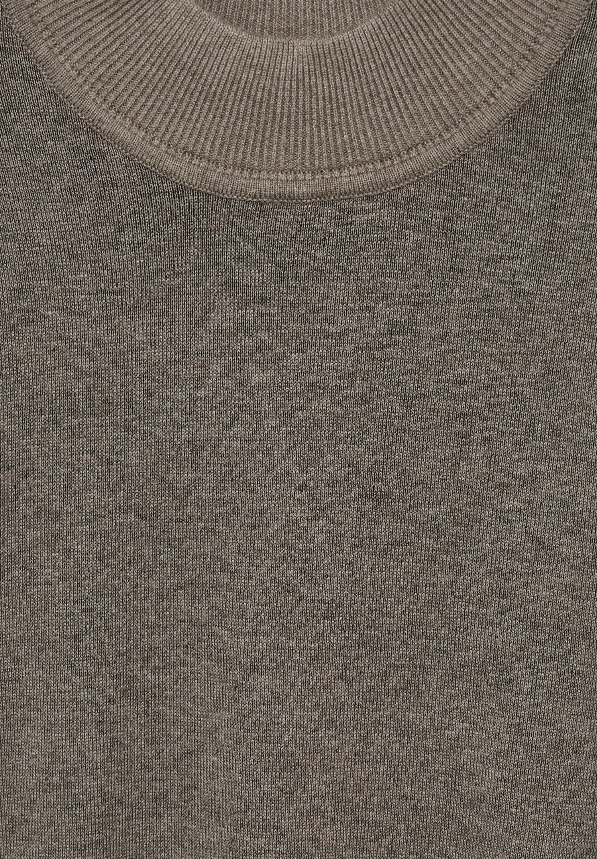 STREET ONE MEN Rollkragenpullover, in Melange Optik