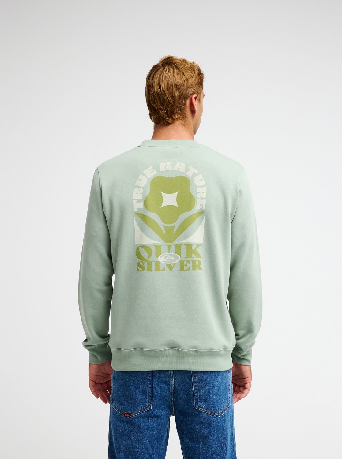 Quiksilver Sweatshirt »TRUE CREW«, sportlicher Look, für Alltag und Freizeit, gerader, zeitloser Schnitt

