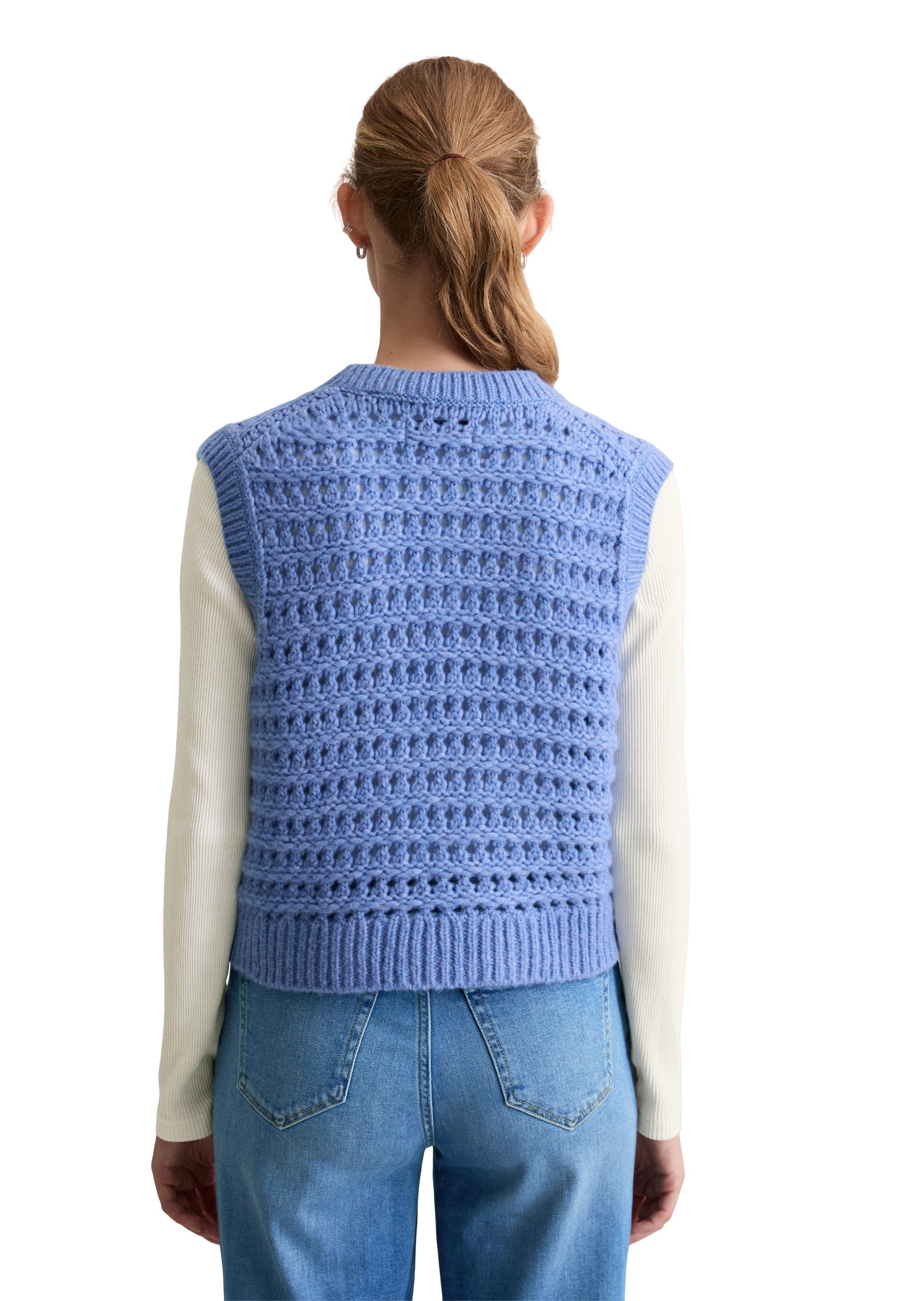 Marc O'Polo DENIM Rundhalspullover »aus softem Schurwolle-Mix«