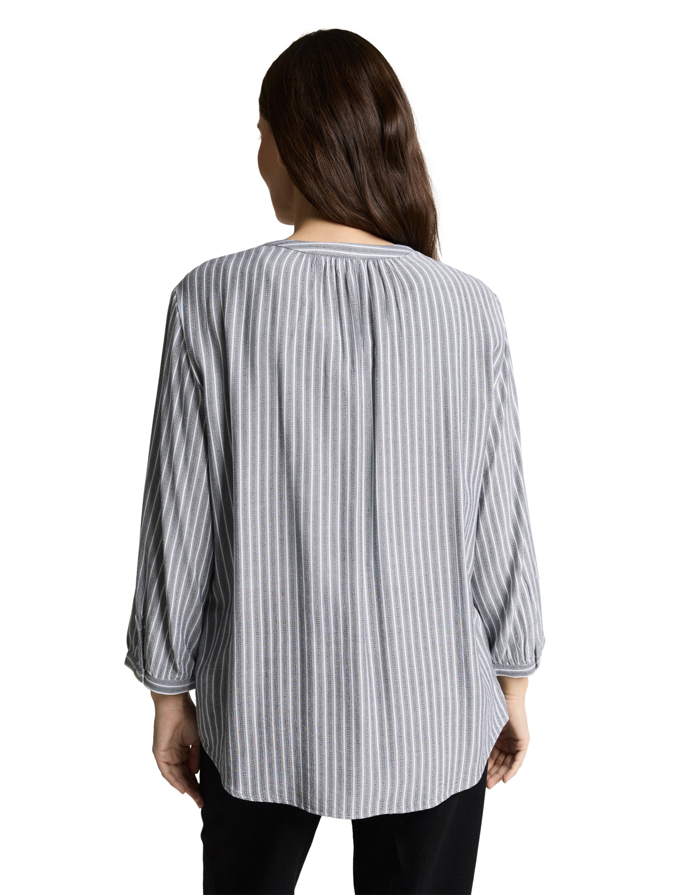 TOM TAILOR Klassische Bluse mit Streifen Muster günstig online kaufen