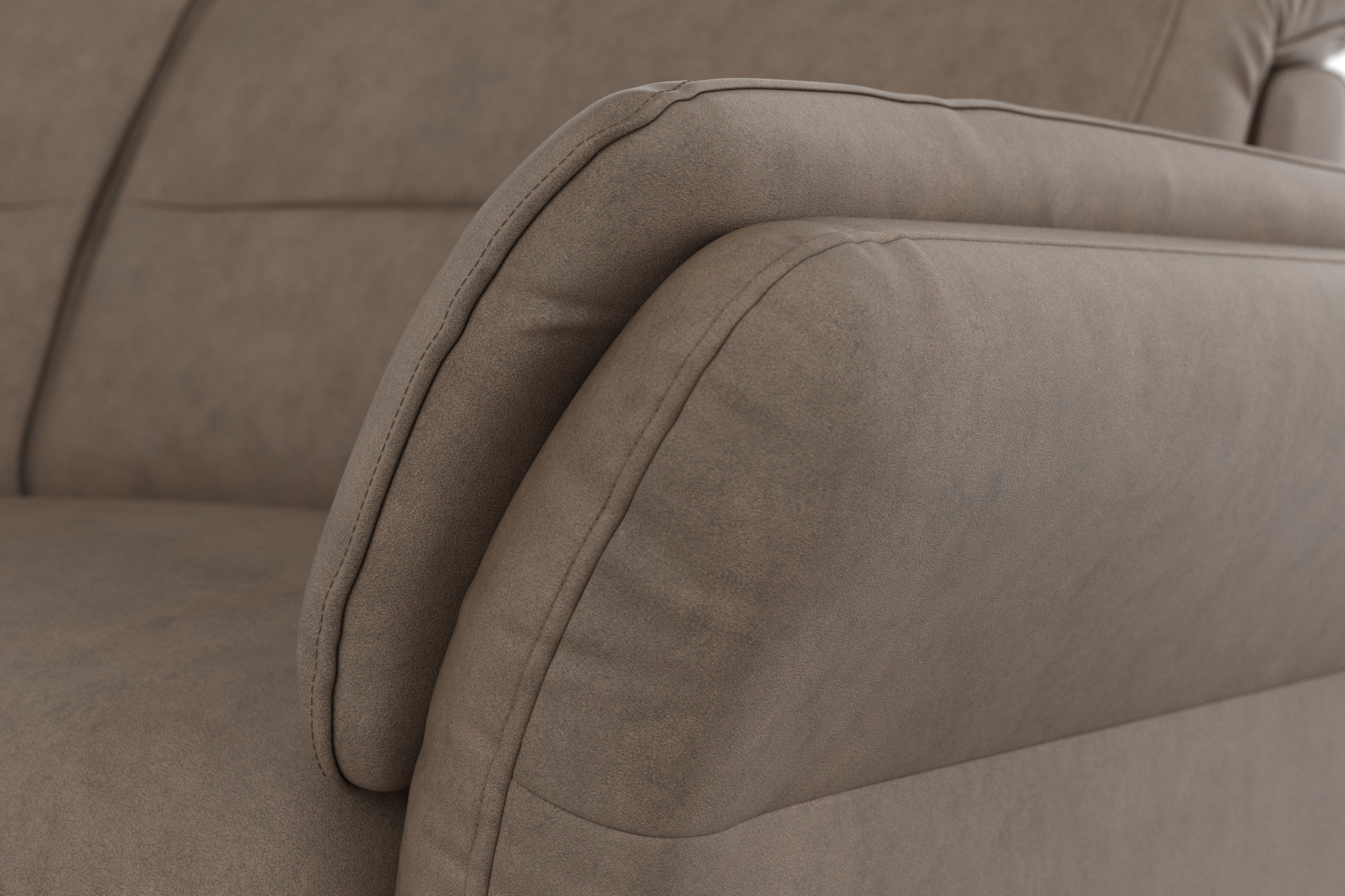 sit&more Ecksofa »Grenoble L-Form mit Federkern«, wahlweise mit Bettfunktion, Bettkasten, Arm- und Kopfteilverstellung