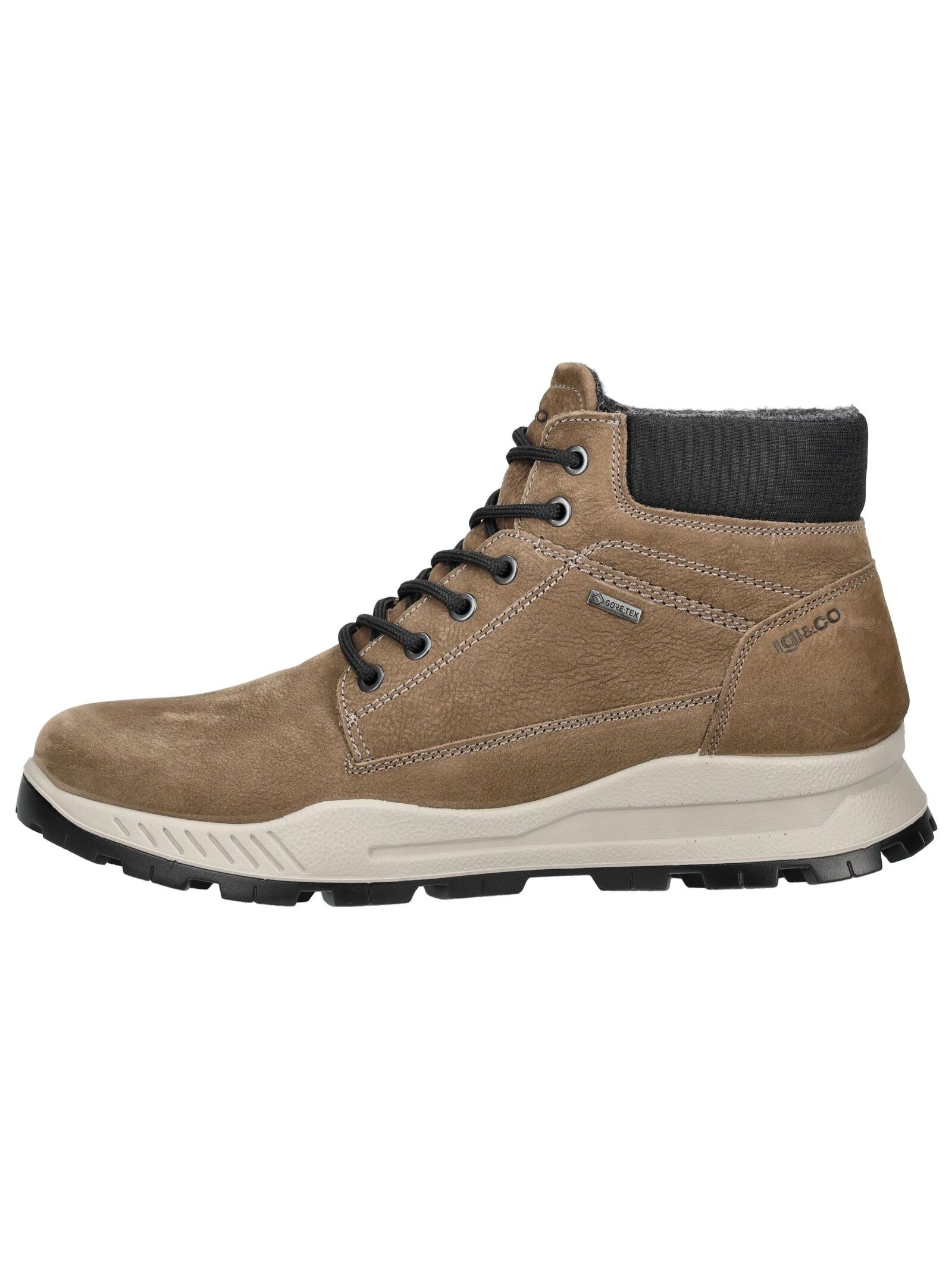 IGI & CO Schnürstiefelette "IGI & CO Stiefelette Nubukleder/Textil" günstig online kaufen