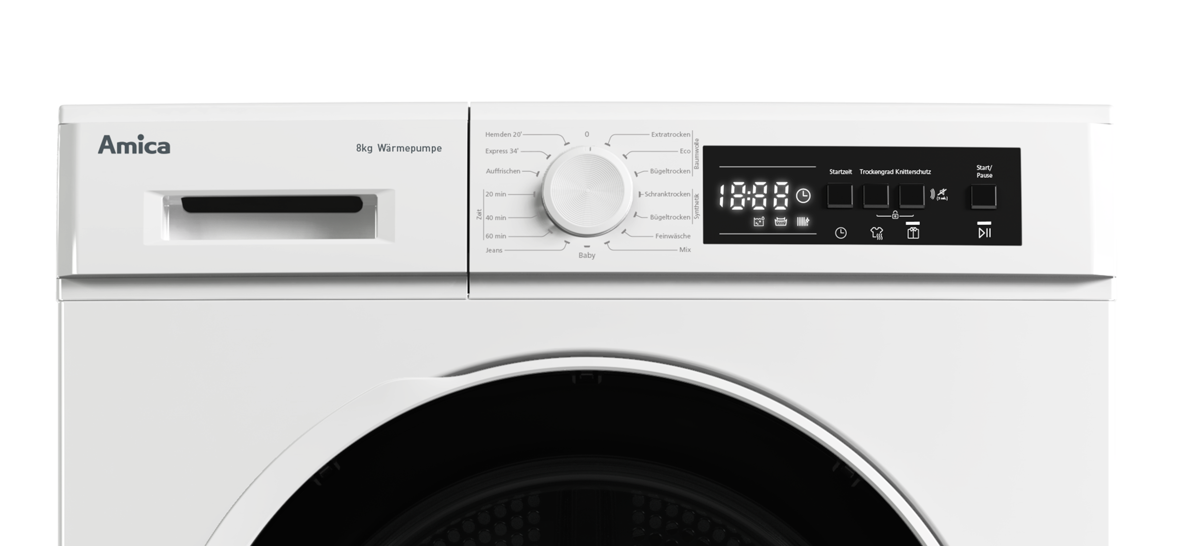 Amica Wärmepumpentrockner »WTP 482 100« Effizient trocknen, Energie clever sparen