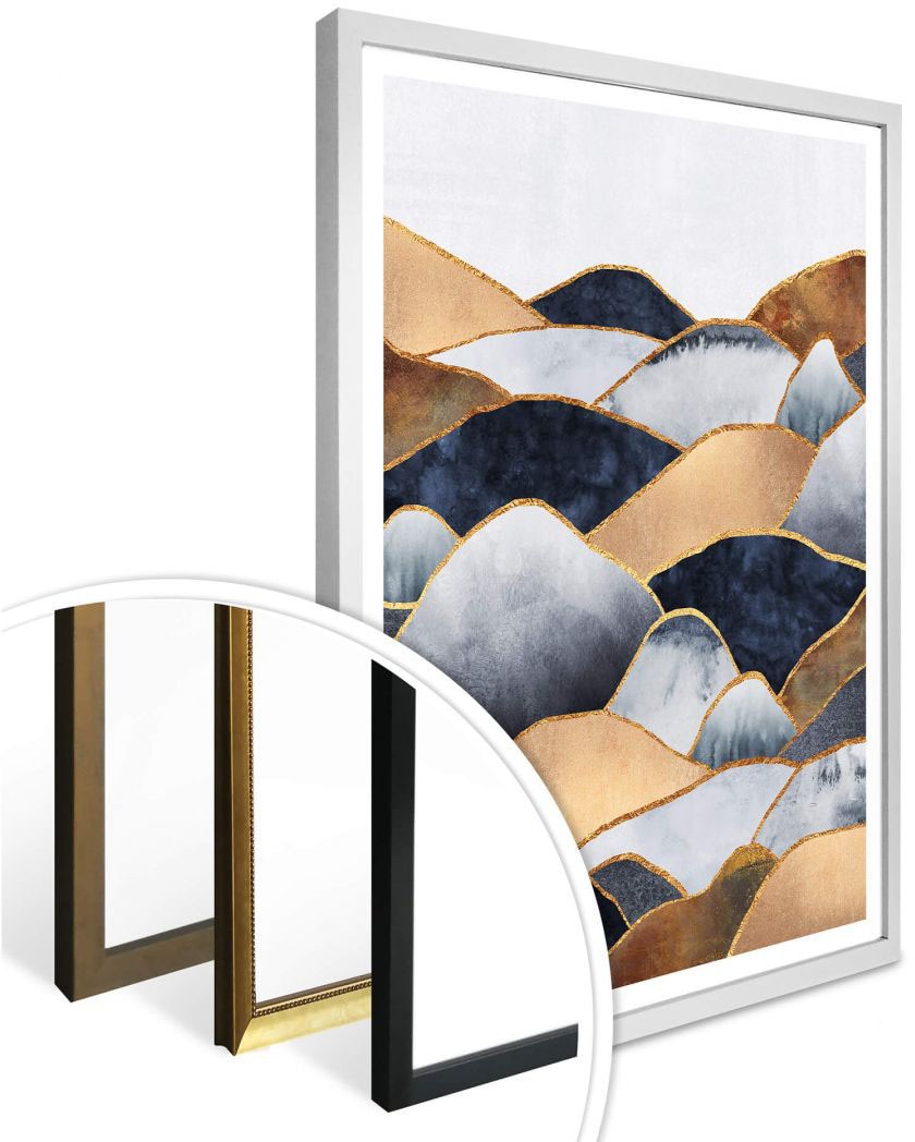Wall-Art Poster »Goldene Hügel«, Landschaften, (1 St.) bestellen | BAUR