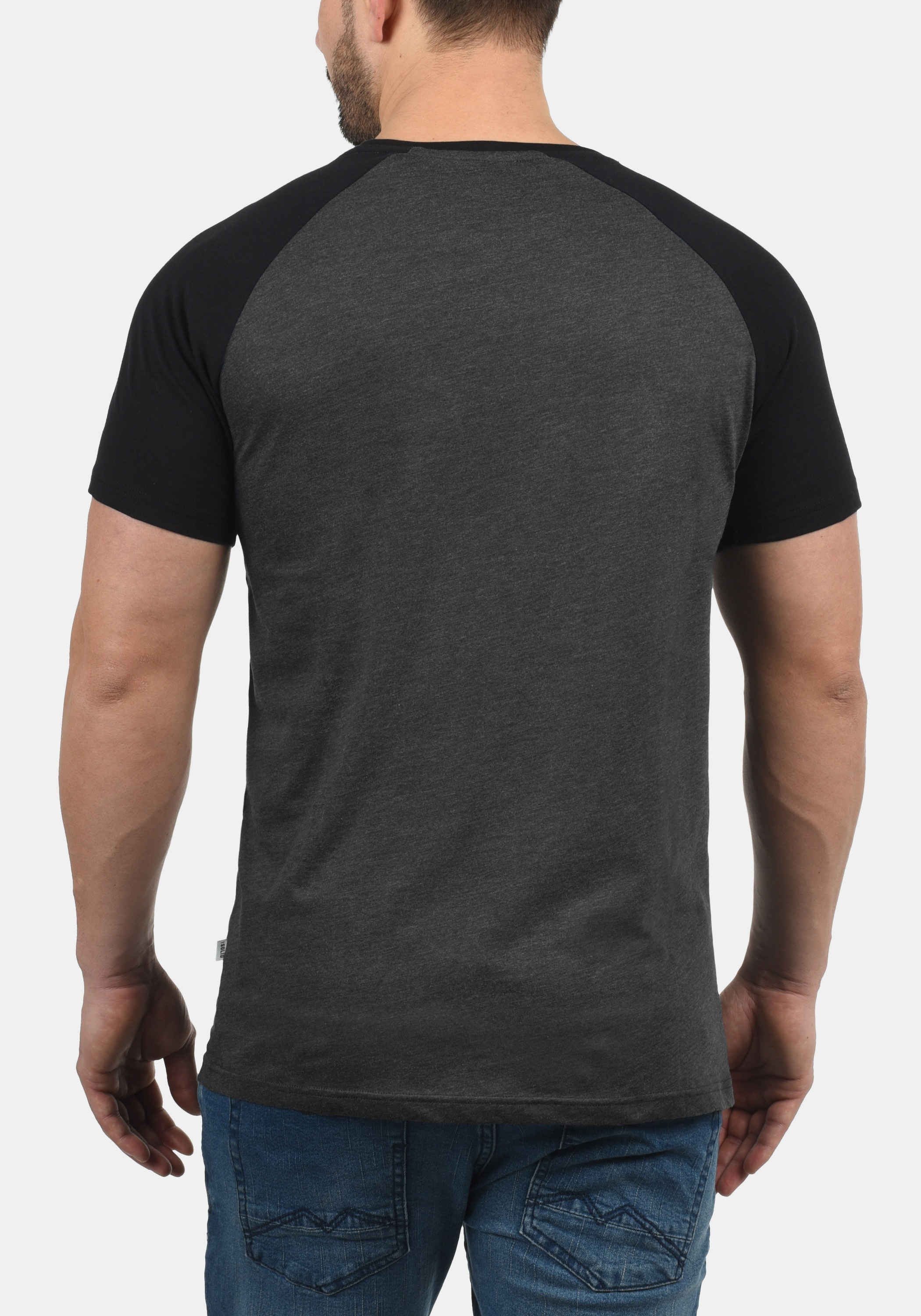 SOLID SDBastian Men's Crew Neck T-Shirt Grey XL 6