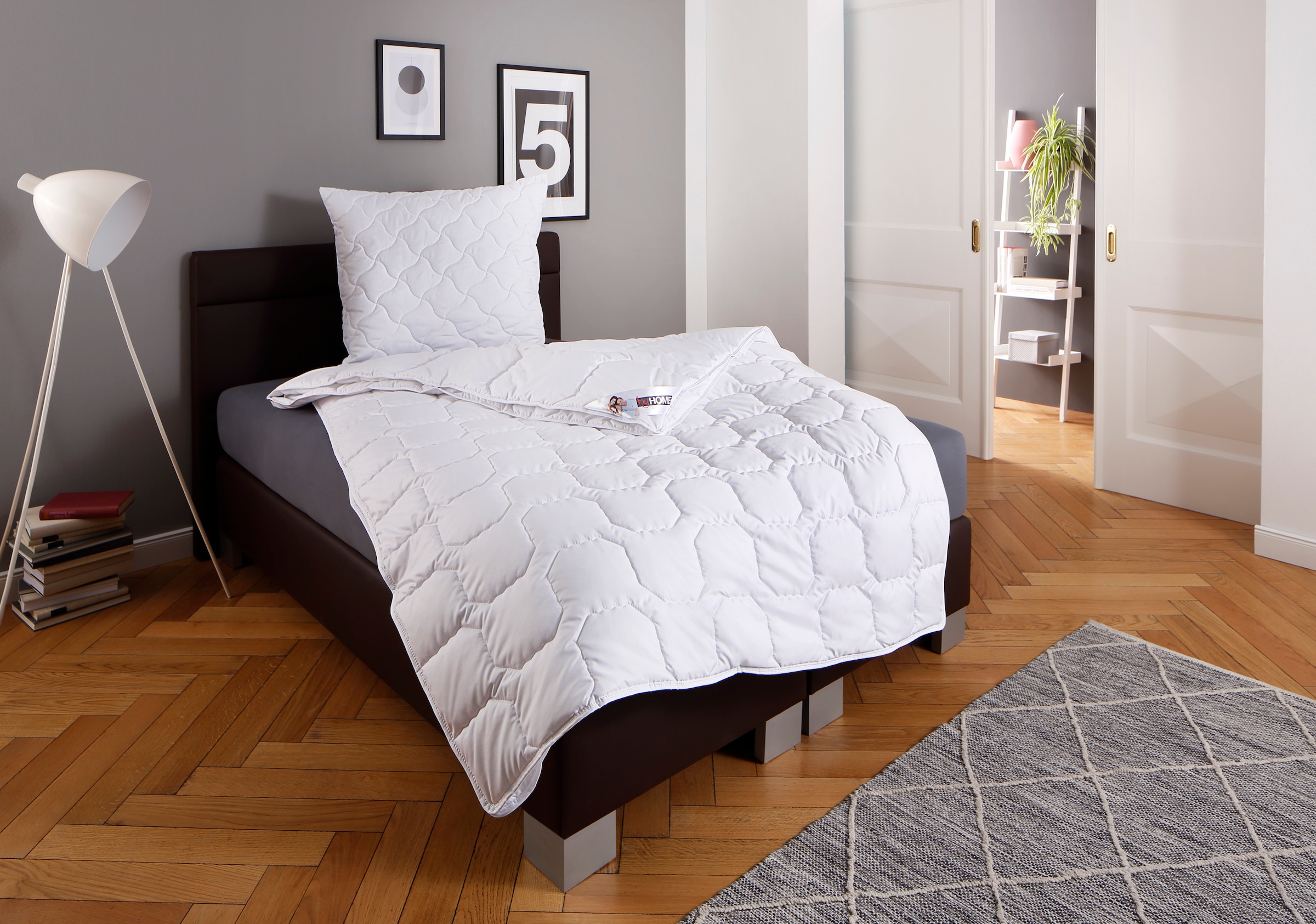 my home Microfaserbettdecke "Fantasy, Bettdecke 135x200 cm, 155x220 cm, 200 günstig online kaufen