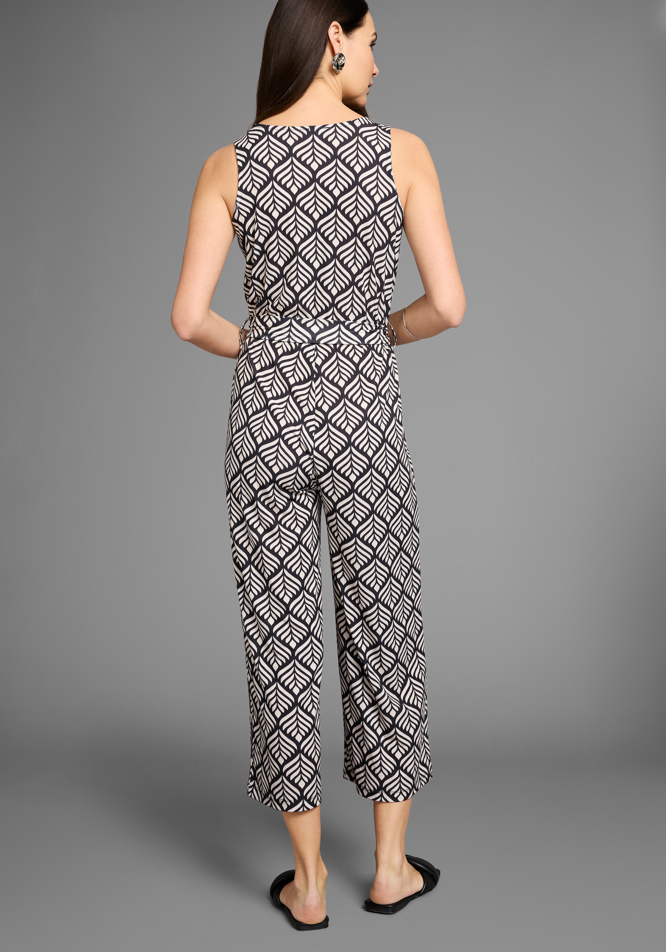 HECHTER PARIS Overall, mit modischem Print und Bindetaille