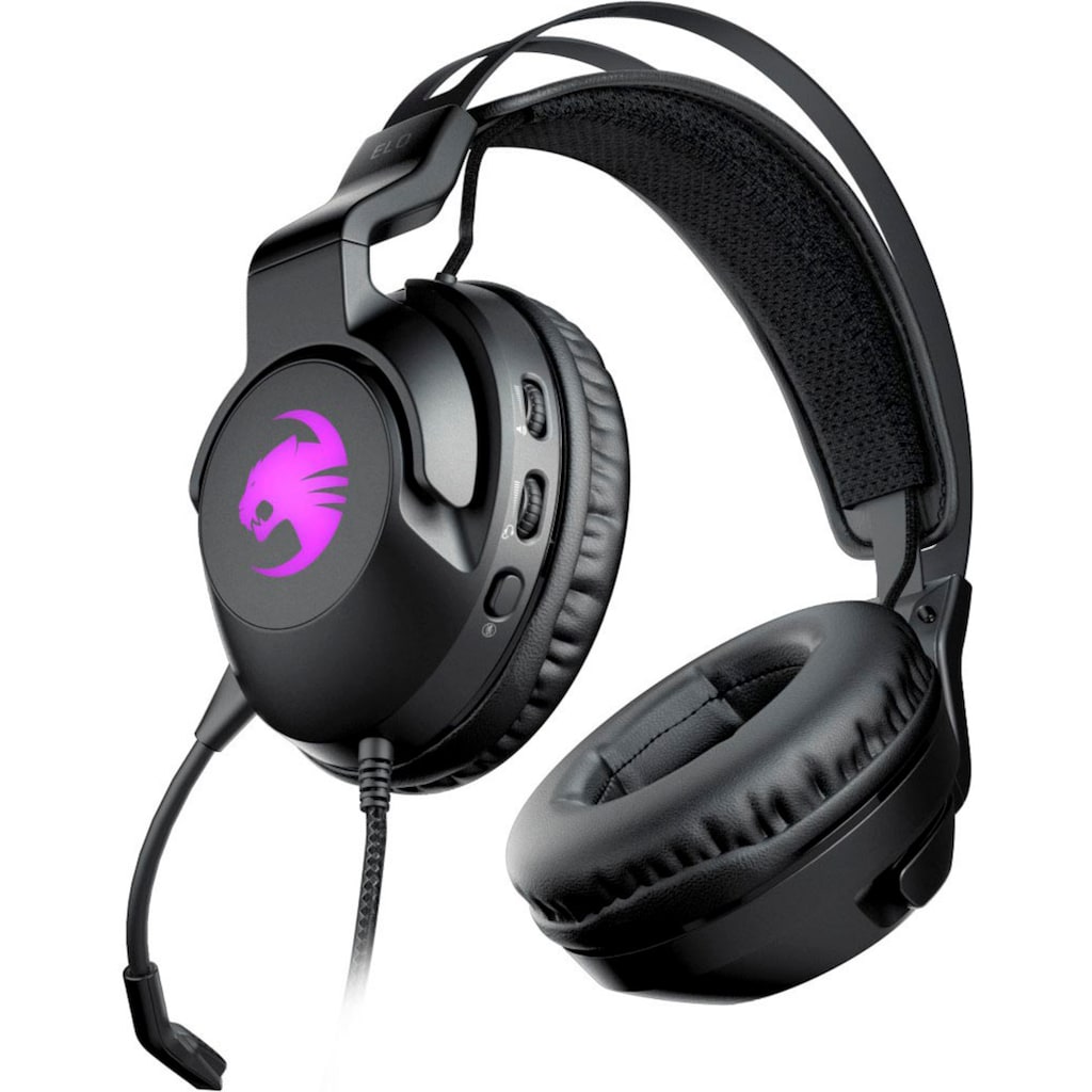 ROCCAT Gaming-Headset »Elo 7.1 USB - Surround-Sound RGB PC«, Mikrofon abnehmbar-Rauschunterdrückung