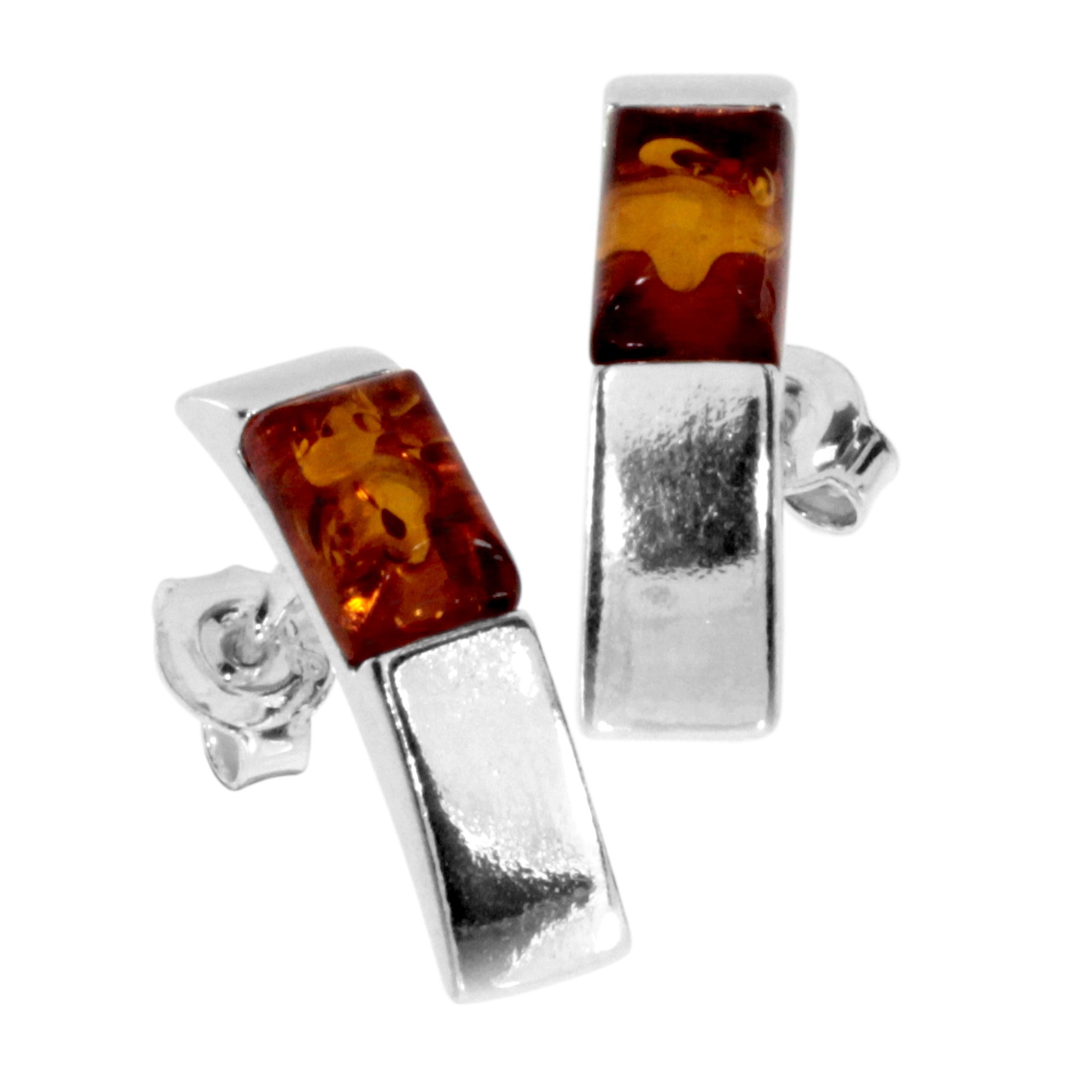 Paar Ohrstecker OSTSEE-SCHMUCK "Ostsee-Schmuck Ohrstecker Kayla Ohrstecker Kayla", weiß, Ohrringe, Damen, 18x5mm, Silber 925 (Sterlingsilber)