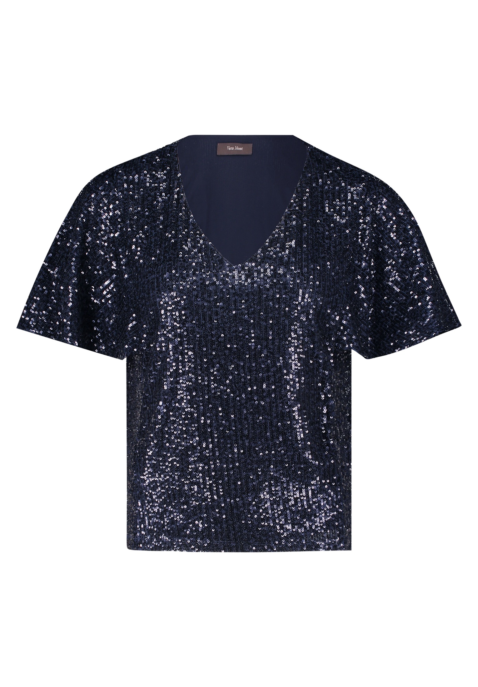 Vera Mont Kurzarmshirt "Vera Mont Blusenshirt kurzarm", (1 tlg.), Paillette günstig online kaufen