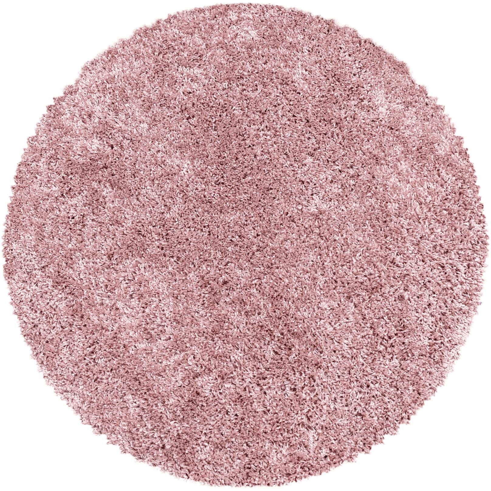 Hochflor-Teppich AYYILDIZ TEPPICHE "SYDNEY 3000", rosa (rosé), H:30mm Ø:200cm, Polypropylen (PP), Teppiche, Shaggy, Langflor, uni, auch rechteckig, Wohnzimmer
