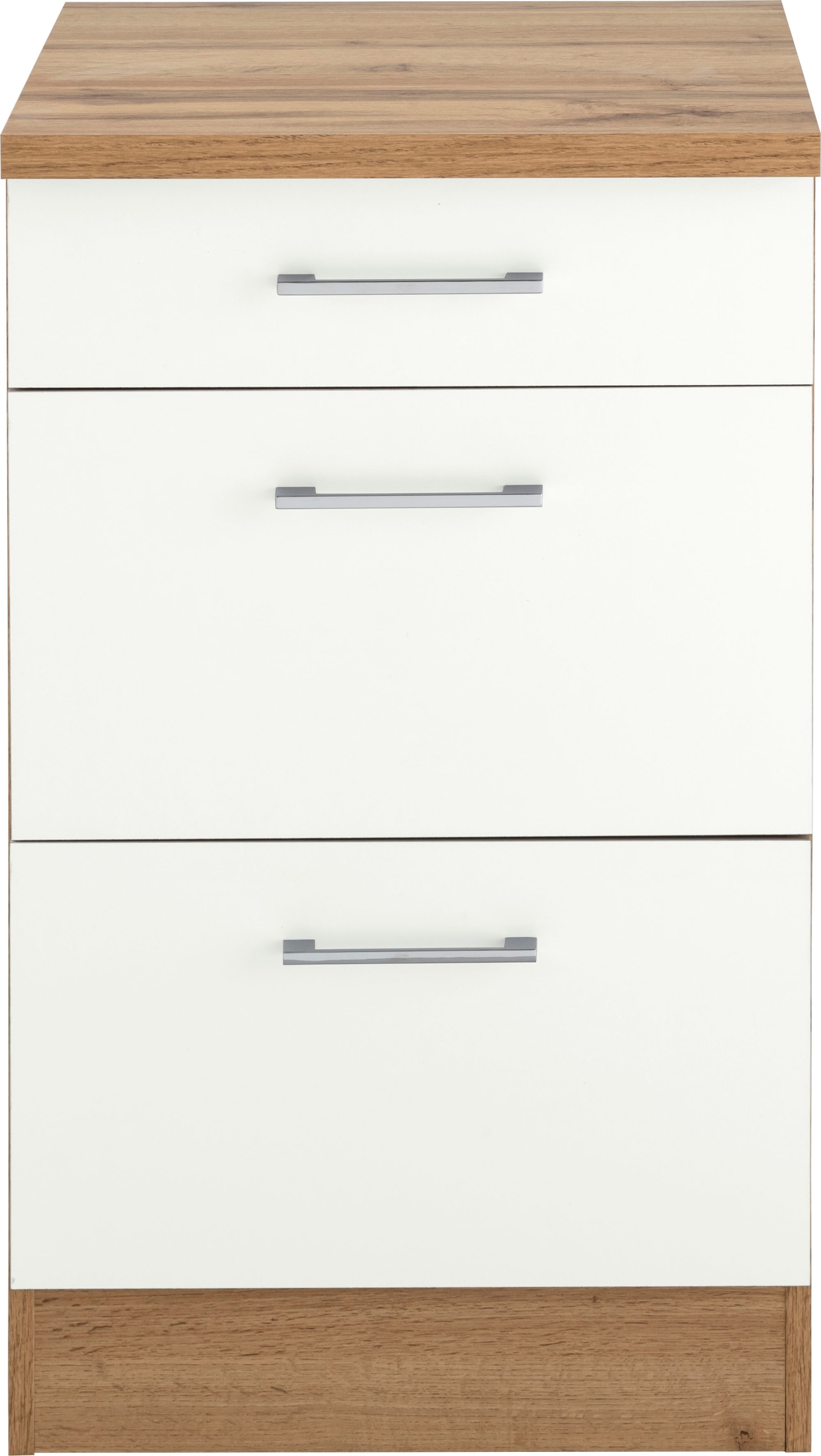KOCHSTATION Auszugsunterschrank »KS-Colmar«, 50 cm, mit Metallgriff, alles sofort greifbar dank zwei großer Auszüge