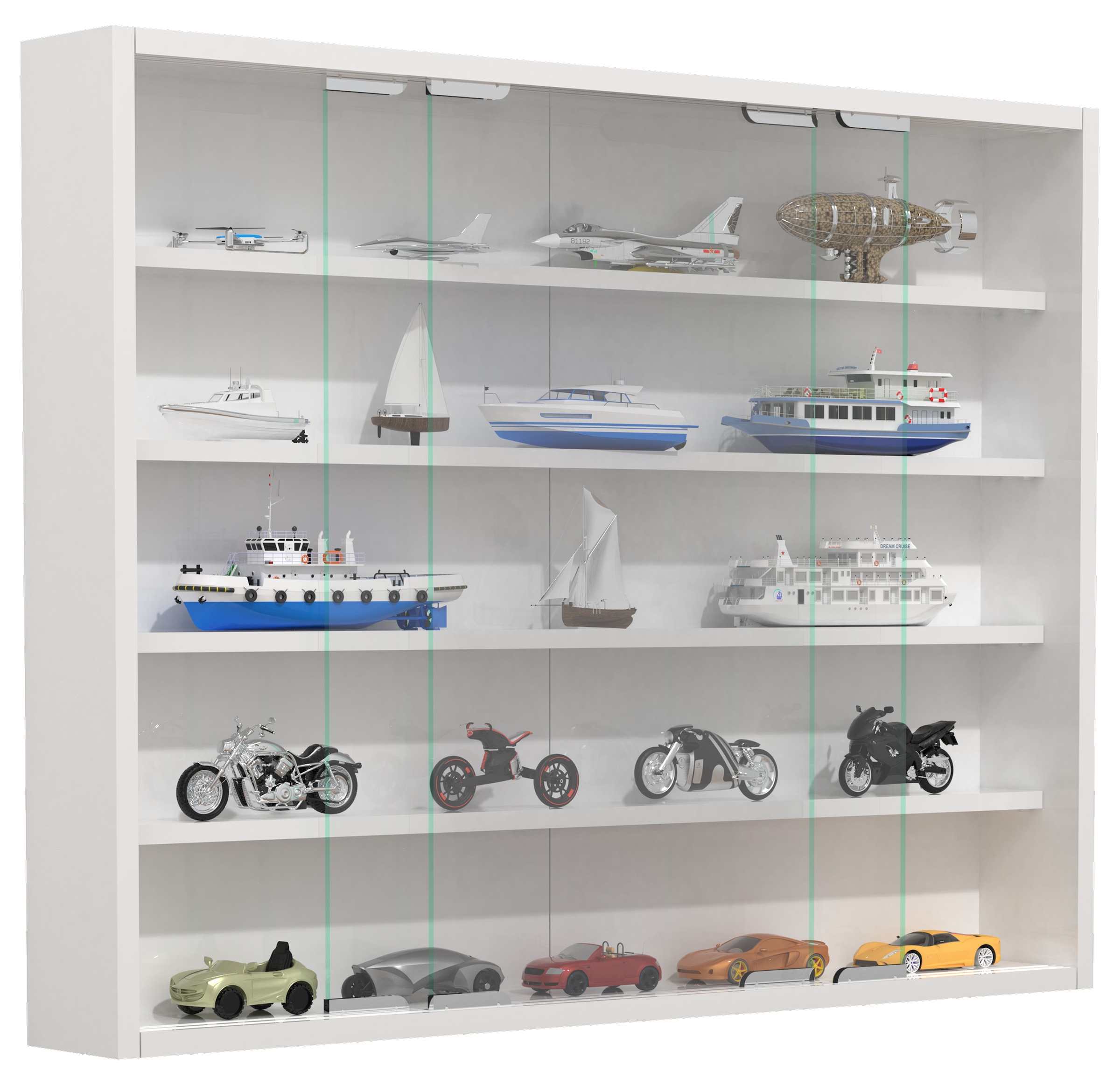 Vcm Weiss Vitrine + Buffetschrank, Agisa - Image 5