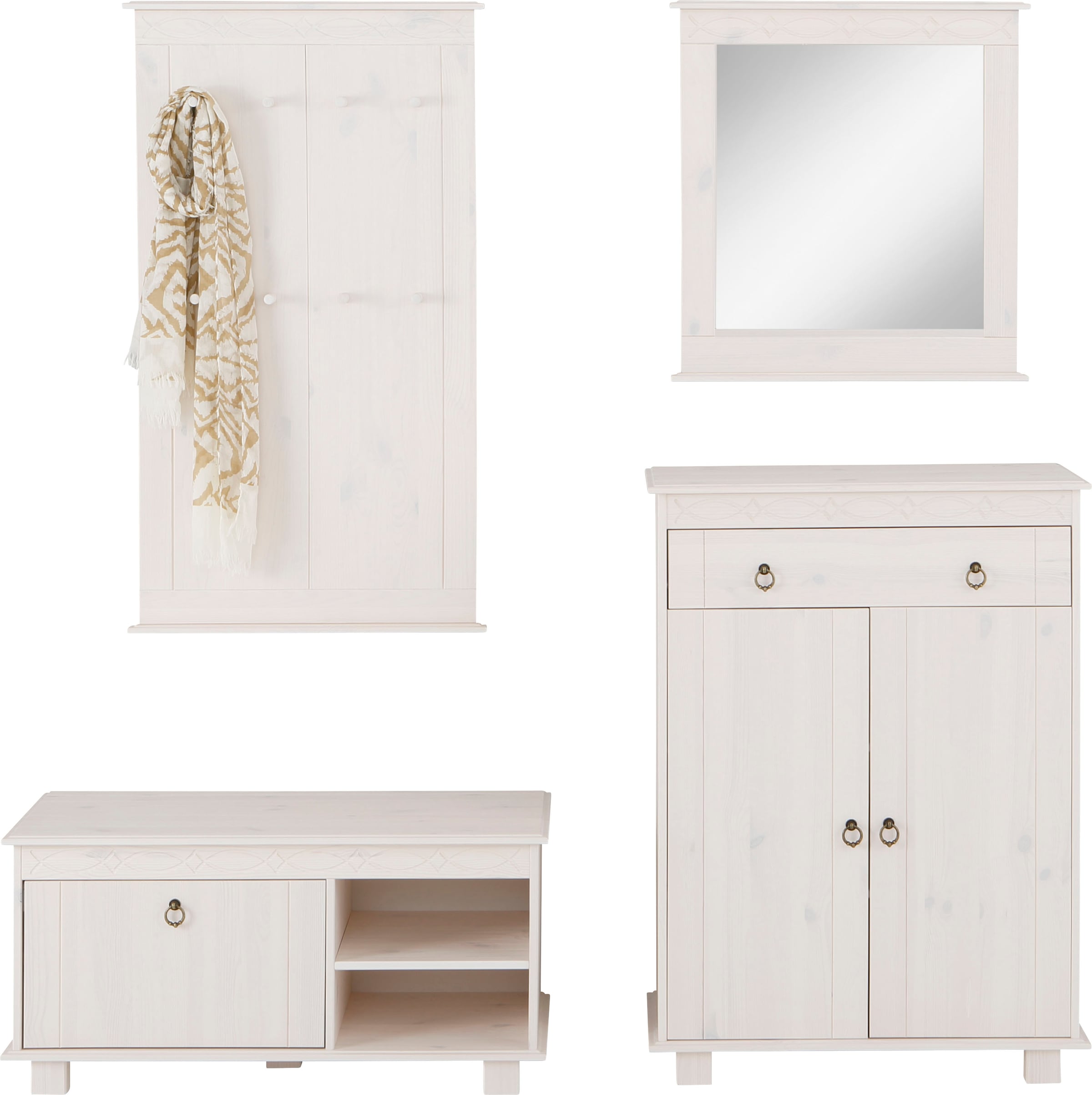 OTTO home Garderoben-Set "Indra" Set, 4 Stk. tlg. günstig online kaufen