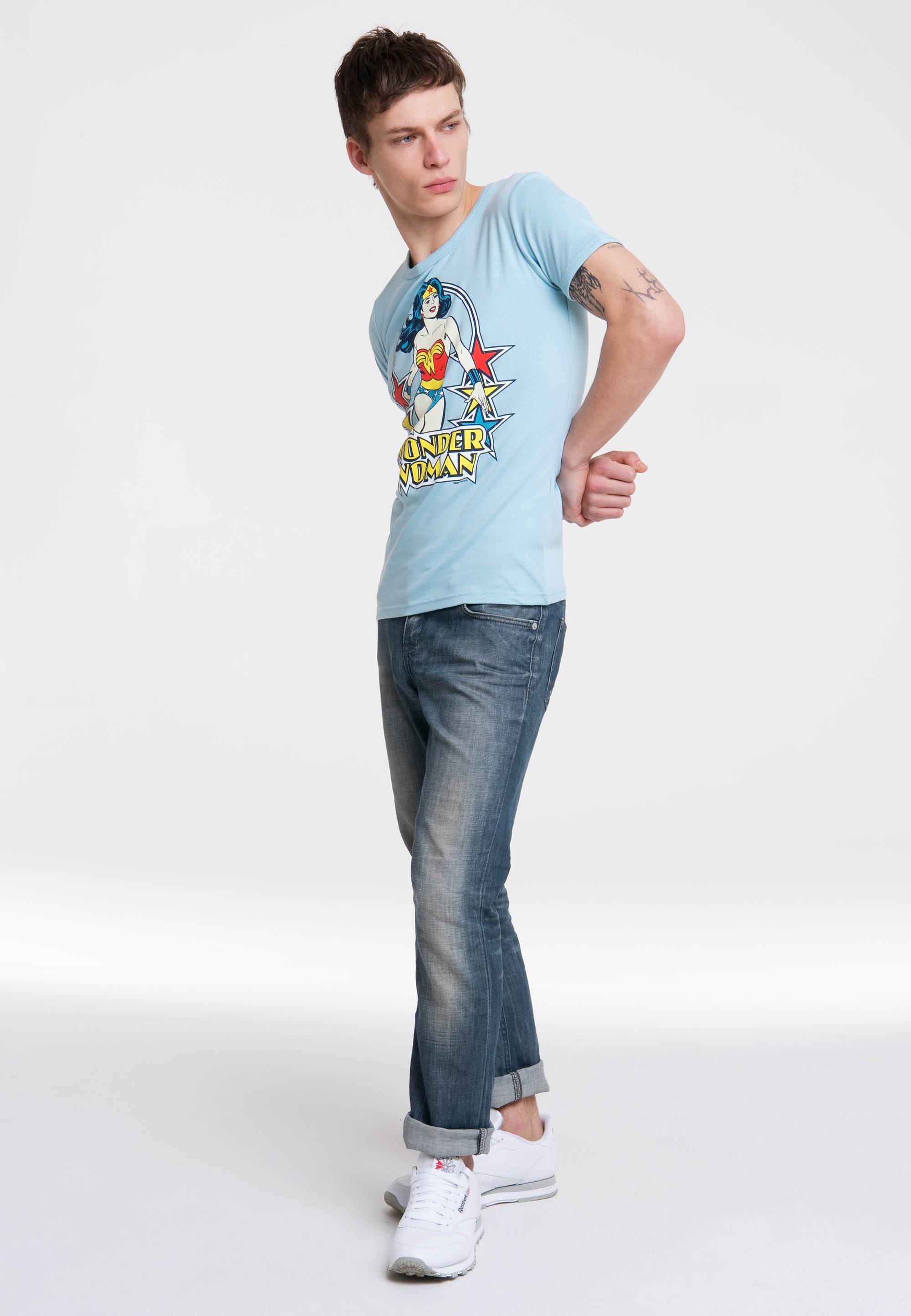 LOGOSHIRT T-Shirt »Wonder Woman« mit trendigem Retro-Print SV8996