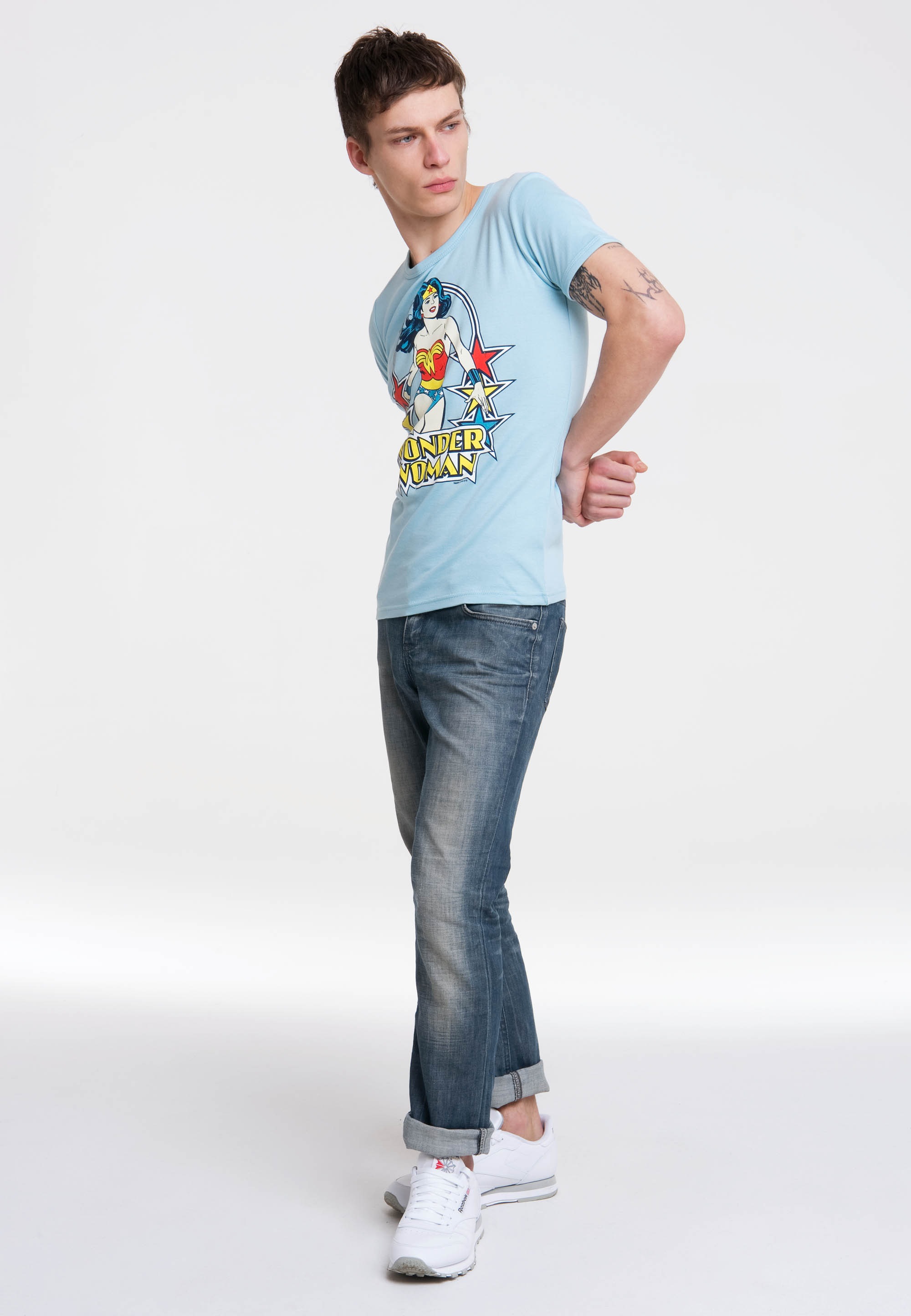 LOGOSHIRT T-Shirt "Wonder Woman" mit trendigem Retro-Print günstig online kaufen