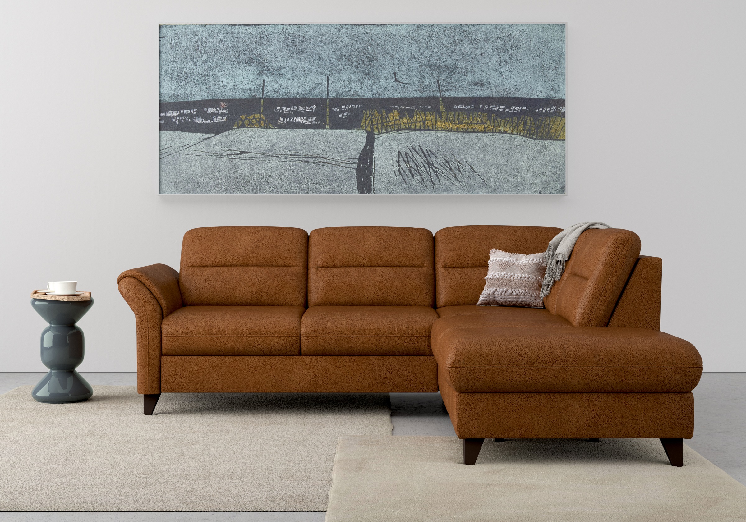 Sit & More Mellum L-Shape Sofa Brown 8