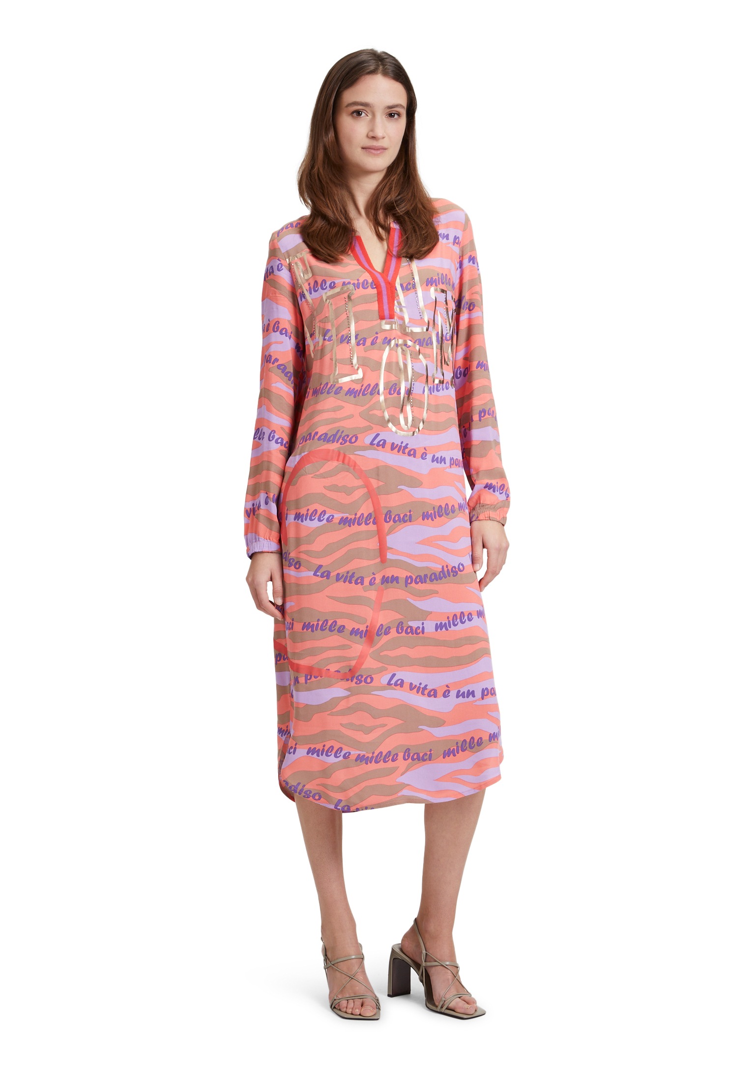 Betty Barclay Druckkleid "Damen Casual-Kleid mit Stehkragen" Ohne Tasche Dr günstig online kaufen