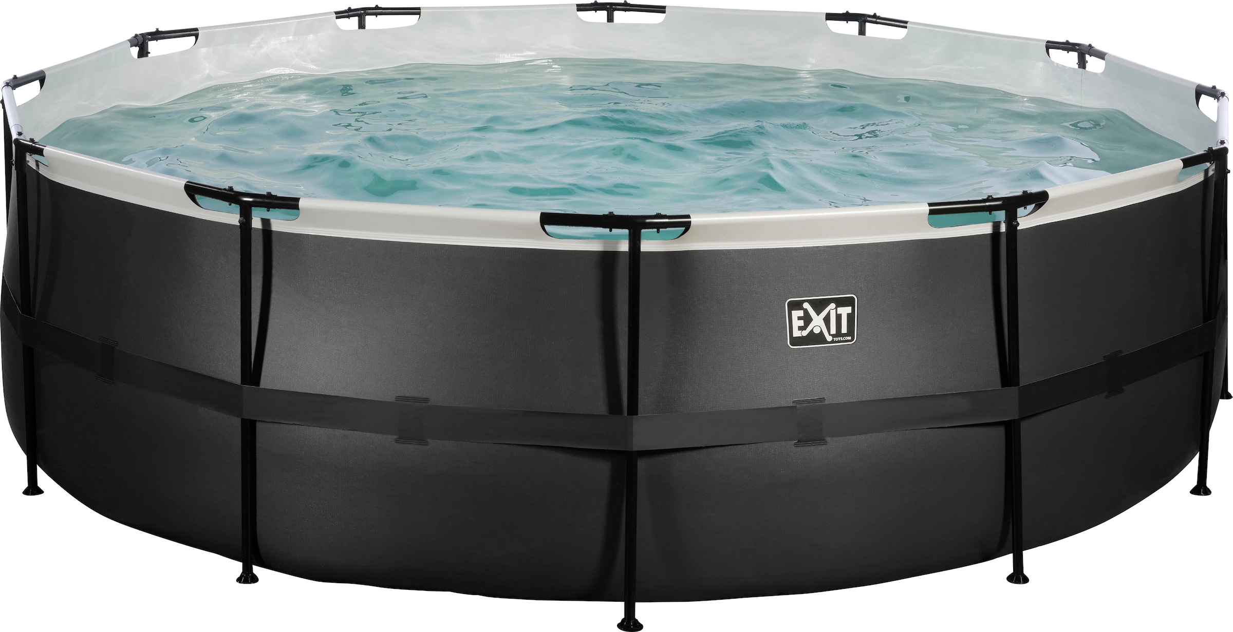 EXIT Framepool »inkl. Sicherheitsleiter«, (Set, 3 tlg.), ØxH: 450x122 cm, mit Sandfilteranlage