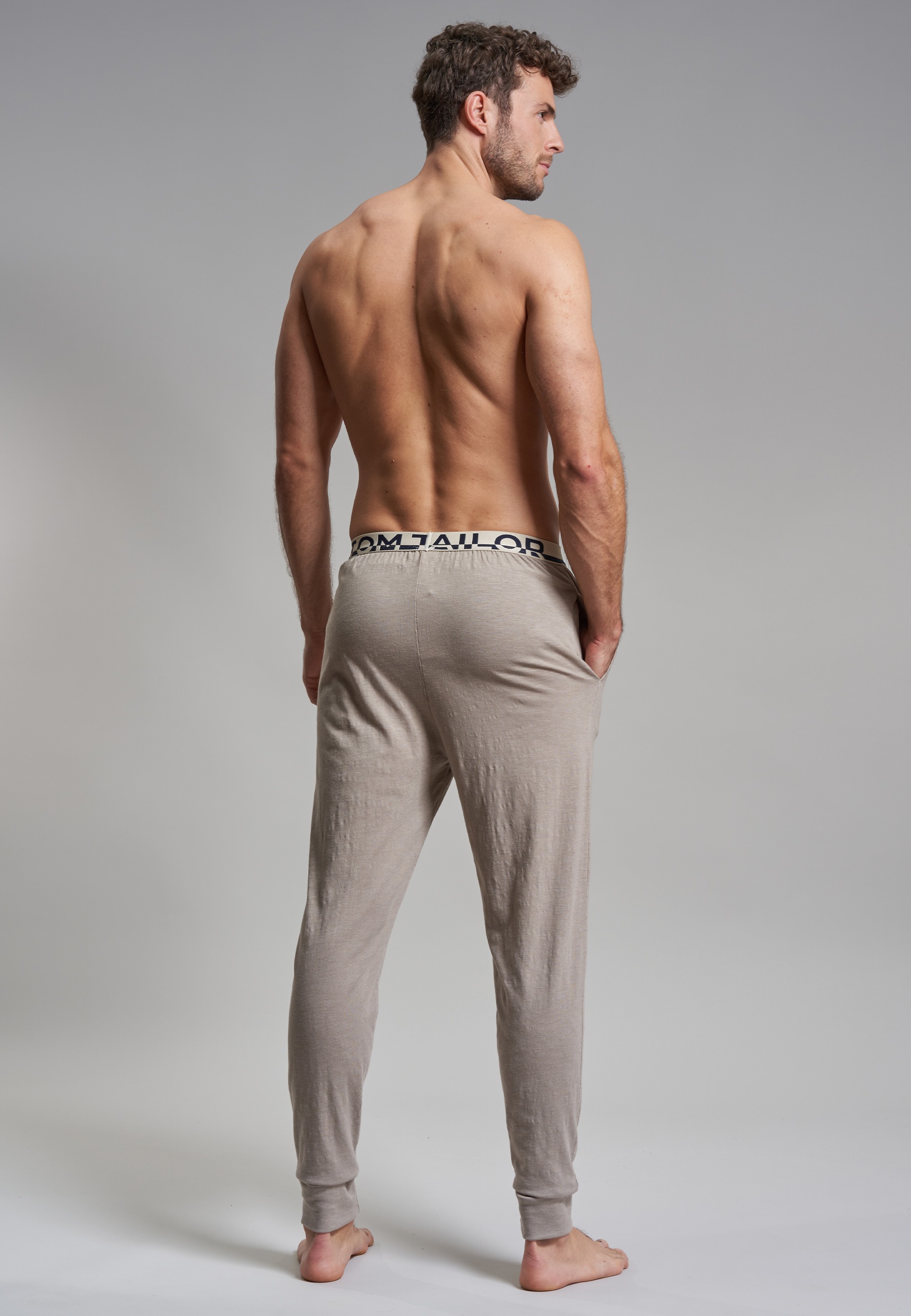 TOM TAILOR Pyjamahose »Brügge«, mit seitlichen Taschen und Logo-Bund