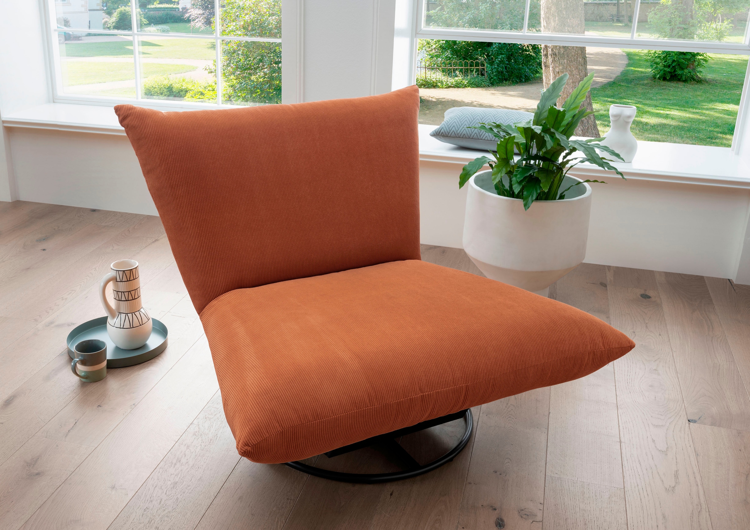 INOSIGN Sessel Pouf-Funktion. 2 BAUR aus mit Größen, Loungesessel »Missy«, in kaufen Cord, | Schlaffunktion
