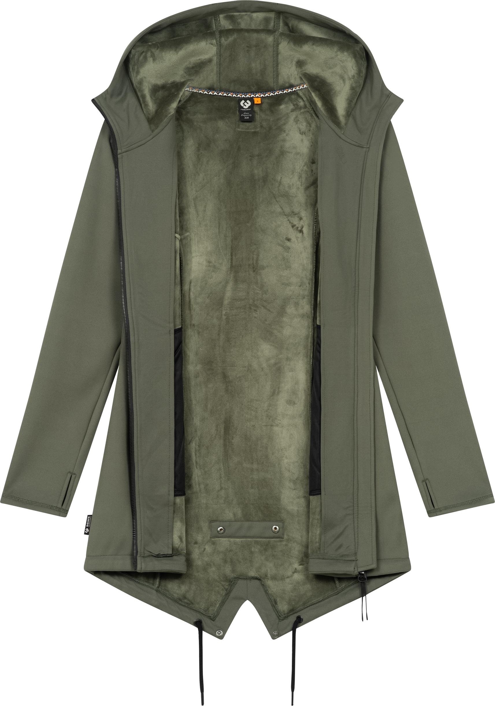 Ragwear Sweatjacke »Wingi«, Sportliche Damen Kapuzenjacke mit kuschelig weichem Innenleben