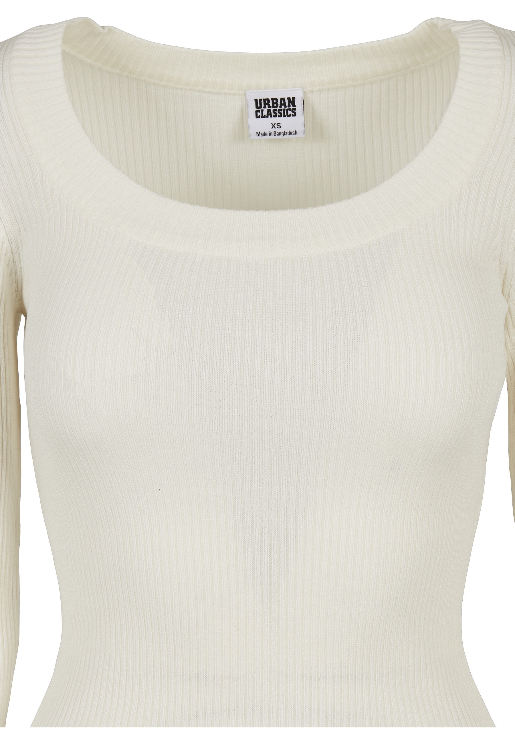URBAN CLASSICS Sweatshirt »Urban Classics Damen Ladies Wide Neckline Sweater«, 1 Stk.
